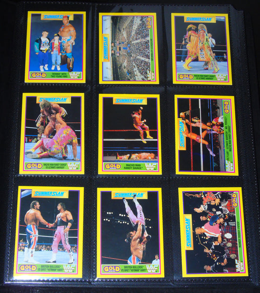 WWF WRESTLING SUMMERSLAM PART 2 MERLIN GOLD SERIES 1992 TRADING CARD COMPLETE SET