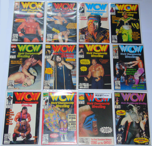 WCW WRESTLING MARVEL COMICS COMPLETE SET ISSUES 1-12