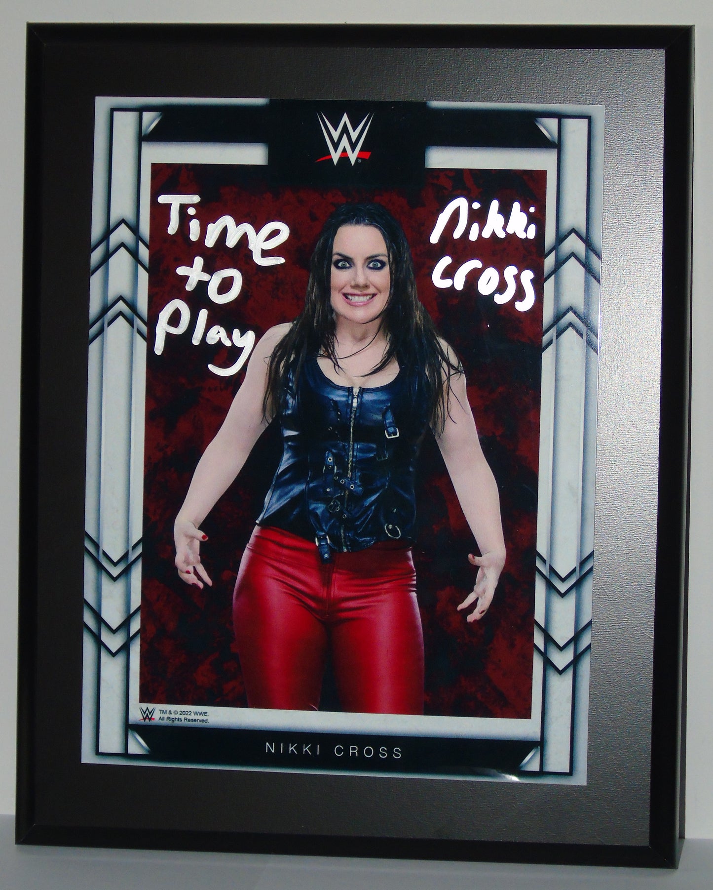 Nikki Cross WWE Wrestling Signed Plaque