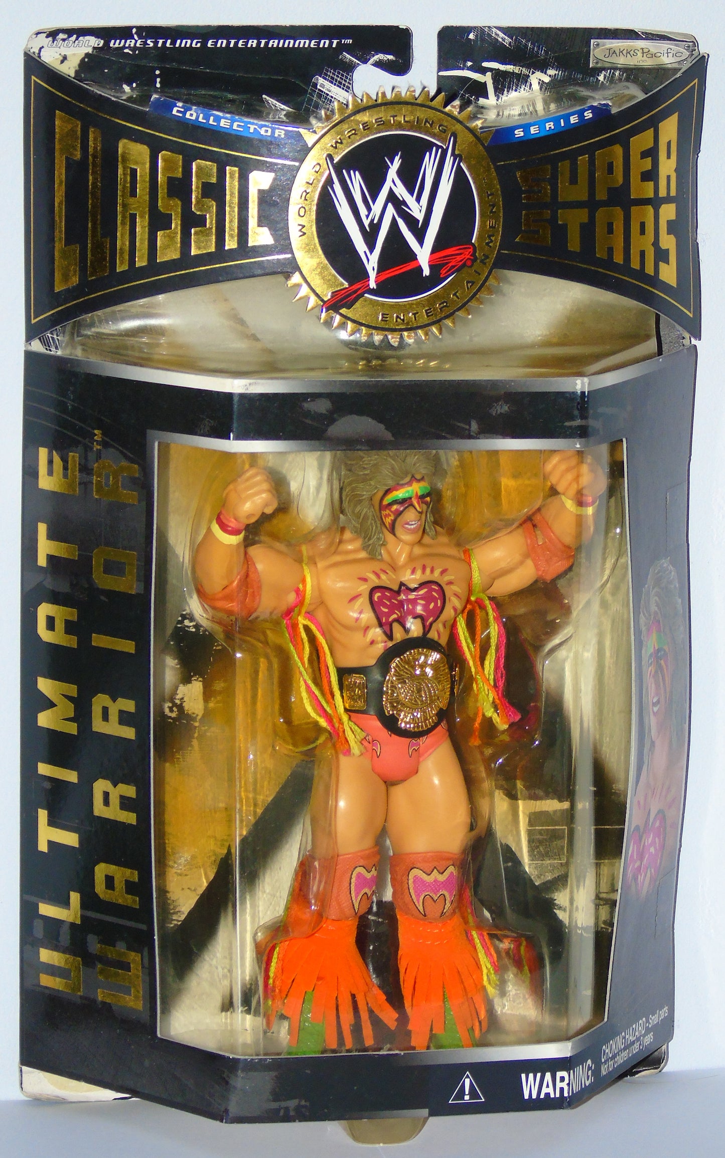 The Ultimate Warrior WWF WWE Jakks Classic Wrestling Figure