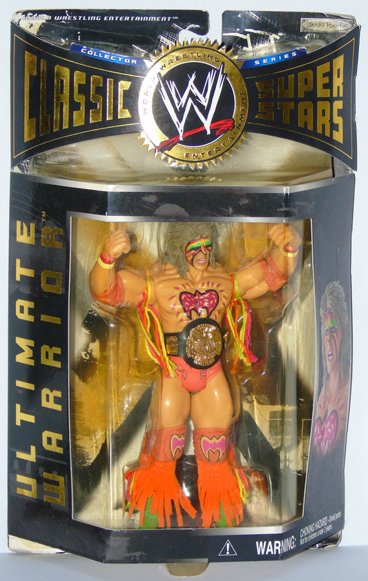 The Ultimate Warrior WWF WWE Jakks Classic Wrestling Figure
