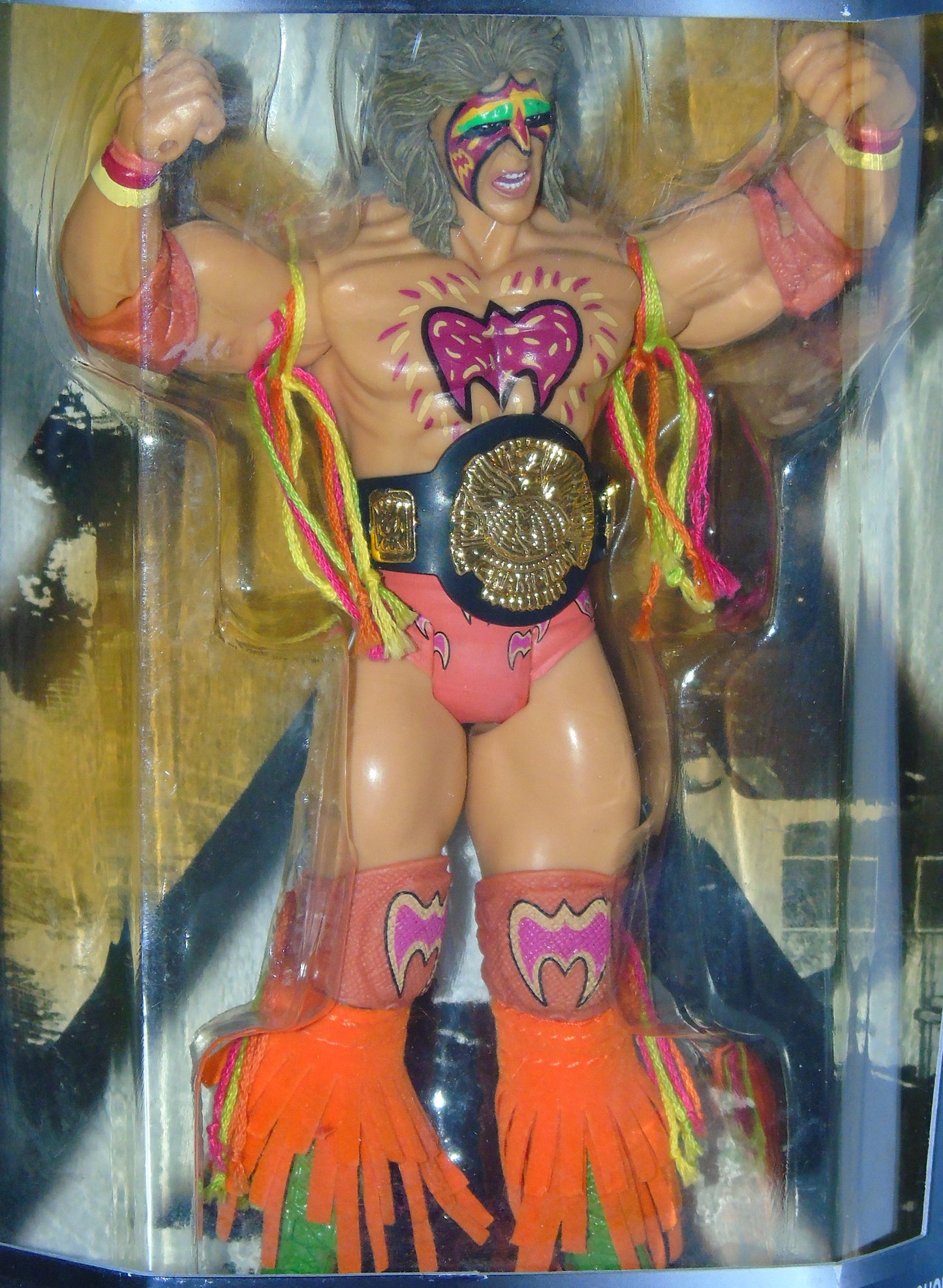 The Ultimate Warrior WWF WWE Jakks Classic Wrestling Figure
