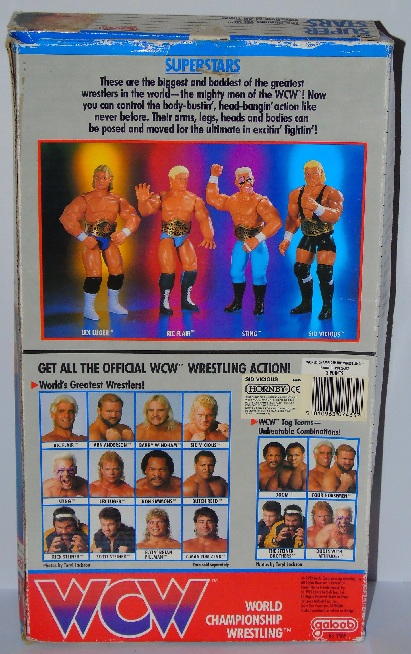 Sid Vicious WCW Galoob 14" Boxed Wrestling Figure