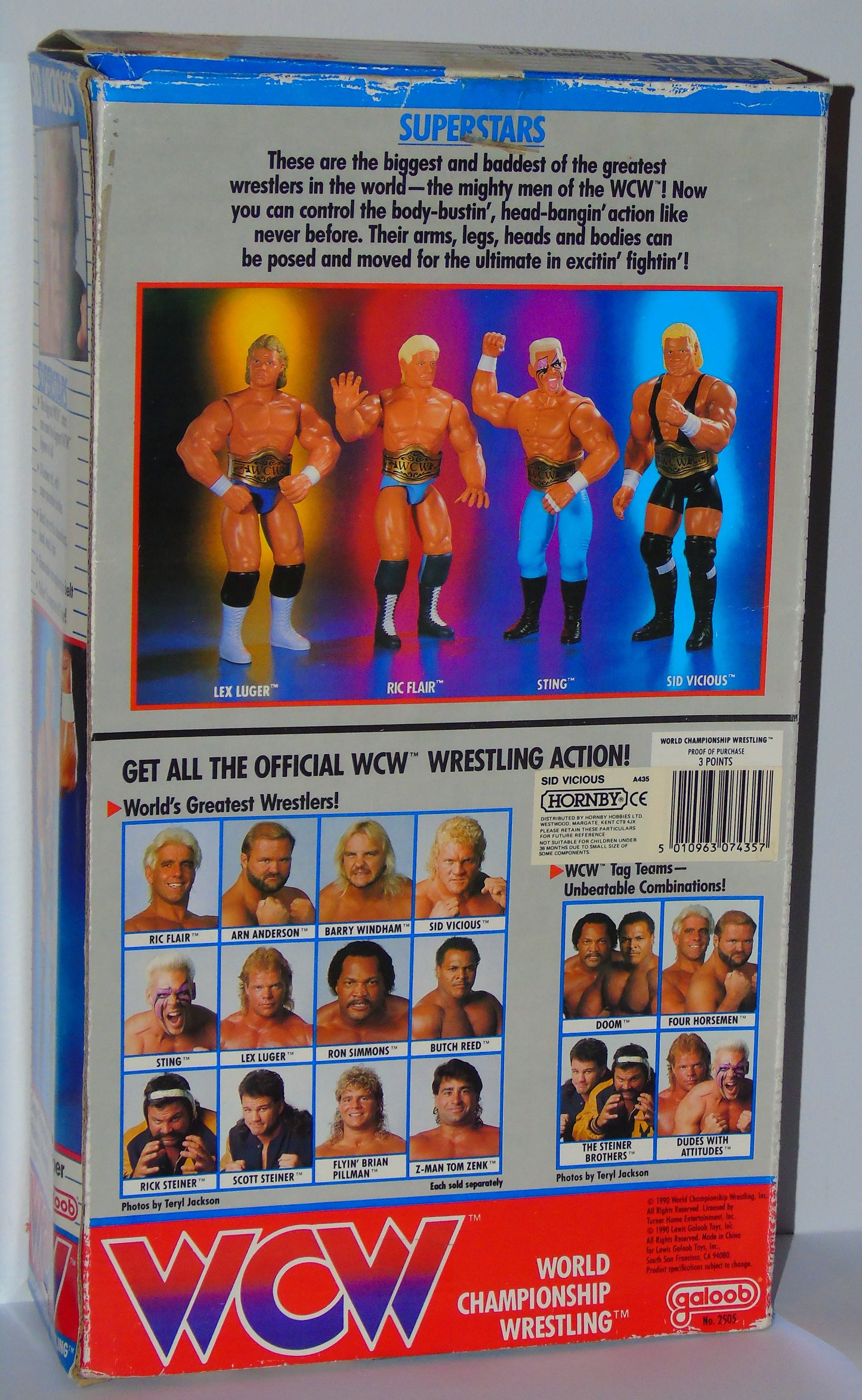 Sid Vicious WCW Galoob 14" Boxed Wrestling Figure