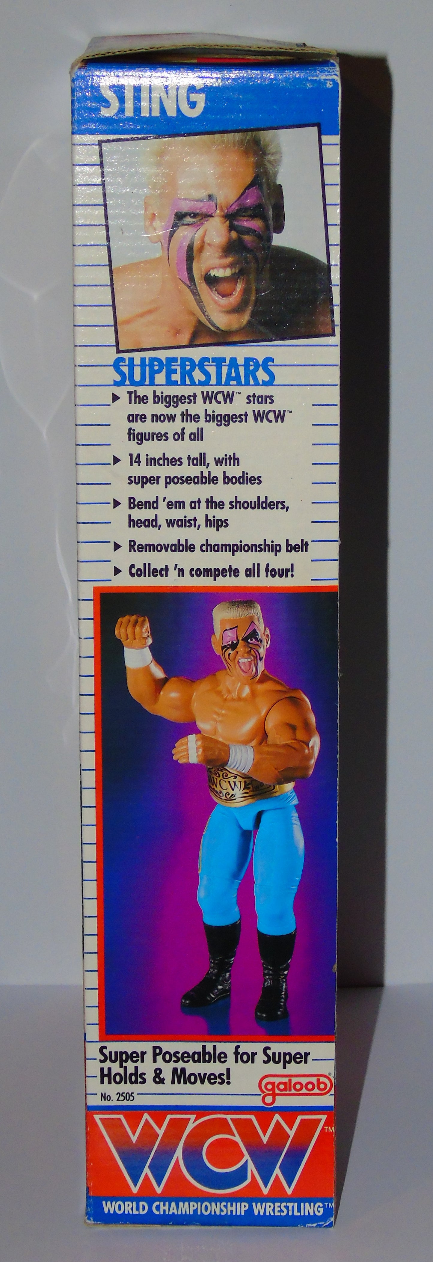 Sting WCW Galoob 14" Boxed Wrestling Figure