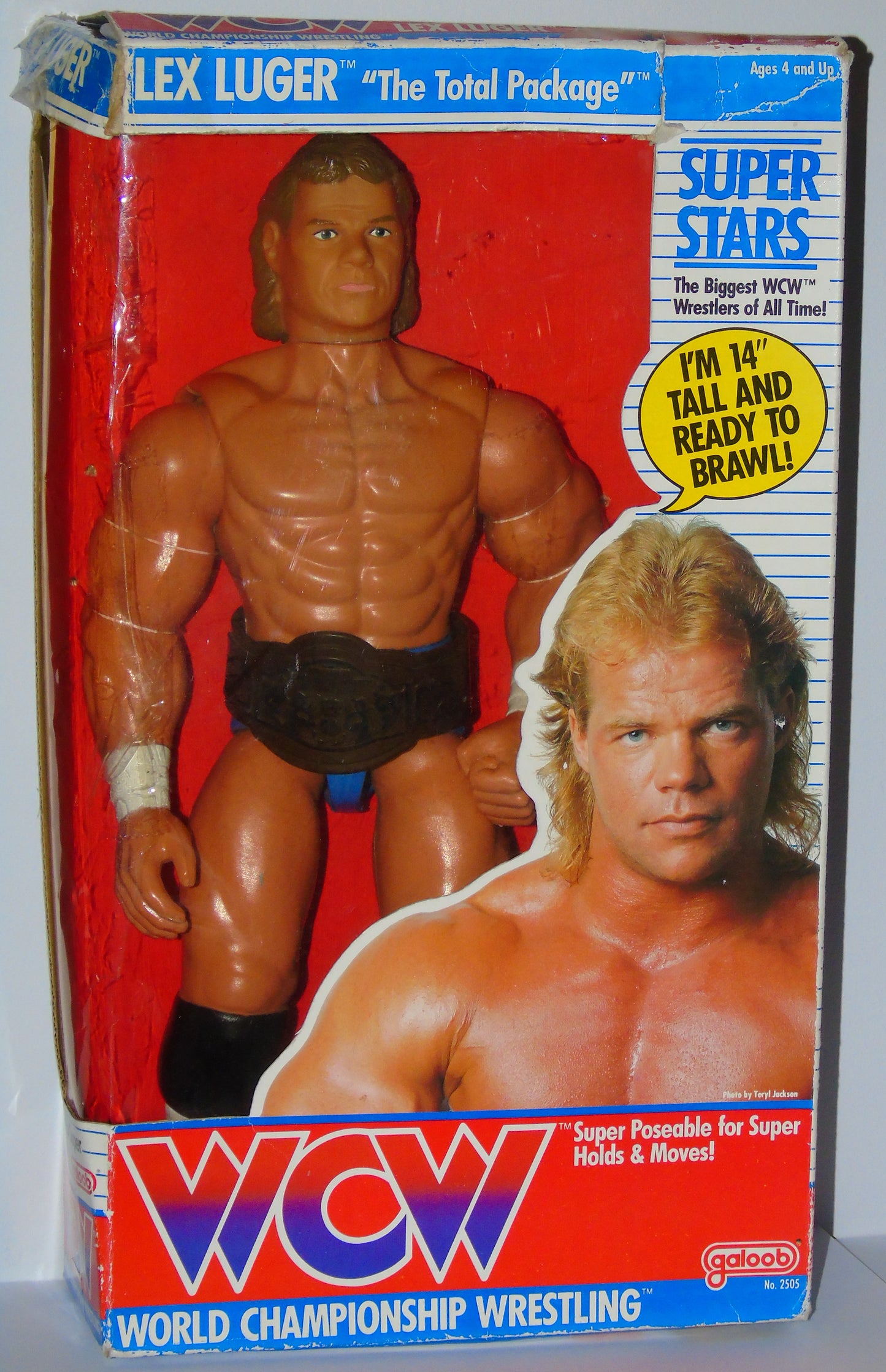 The Total Package Lex Luger WCW Galoob 14" Boxed Wrestling Figure