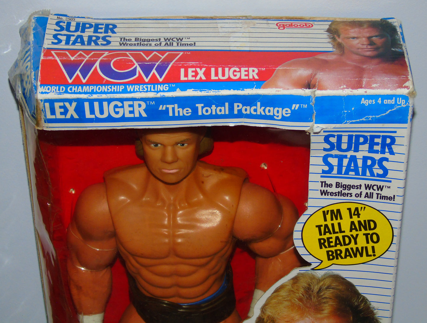 The Total Package Lex Luger WCW Galoob 14" Boxed Wrestling Figure