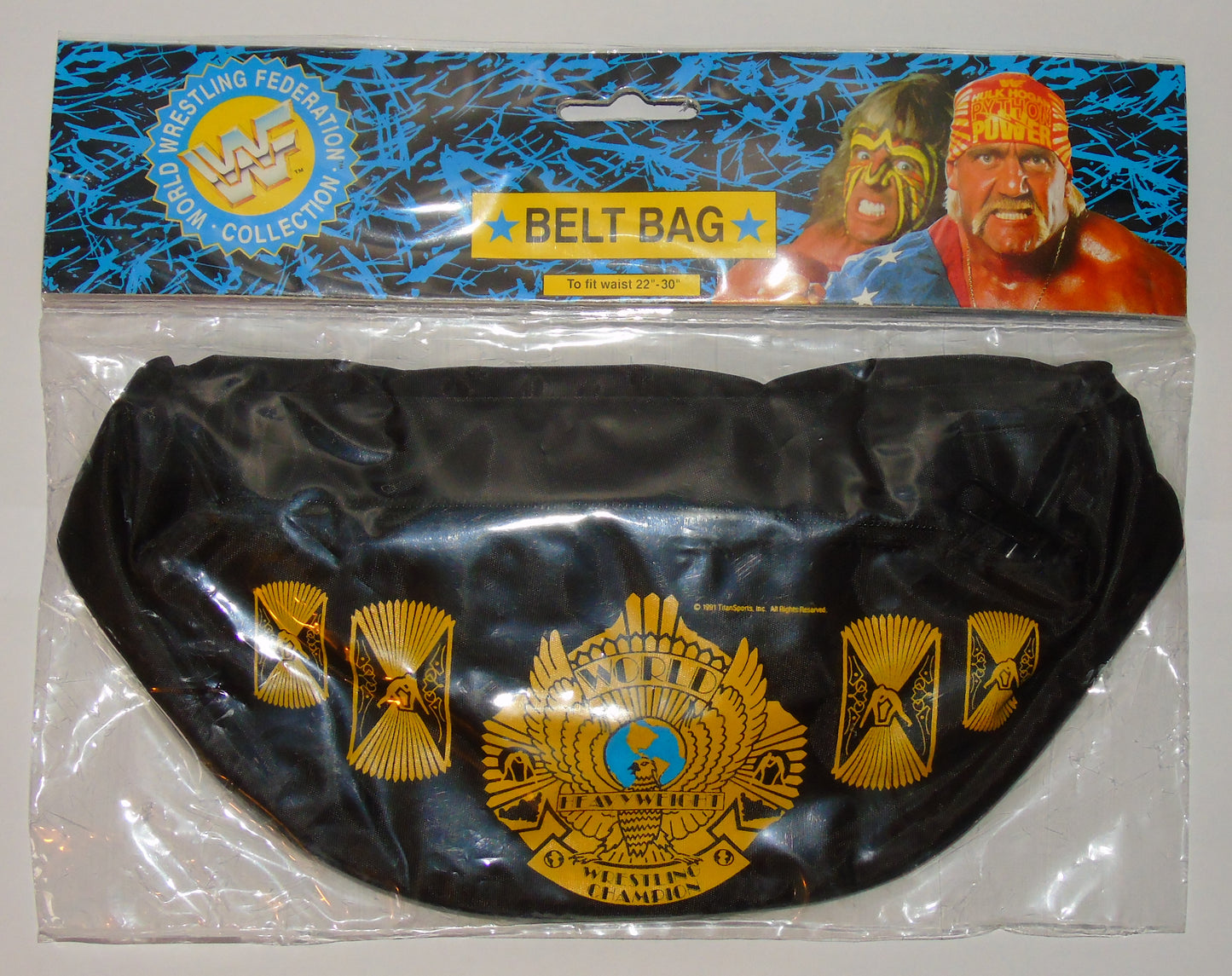 WWF WWE Wrestling Vintage Winged Eagle Belt Bag