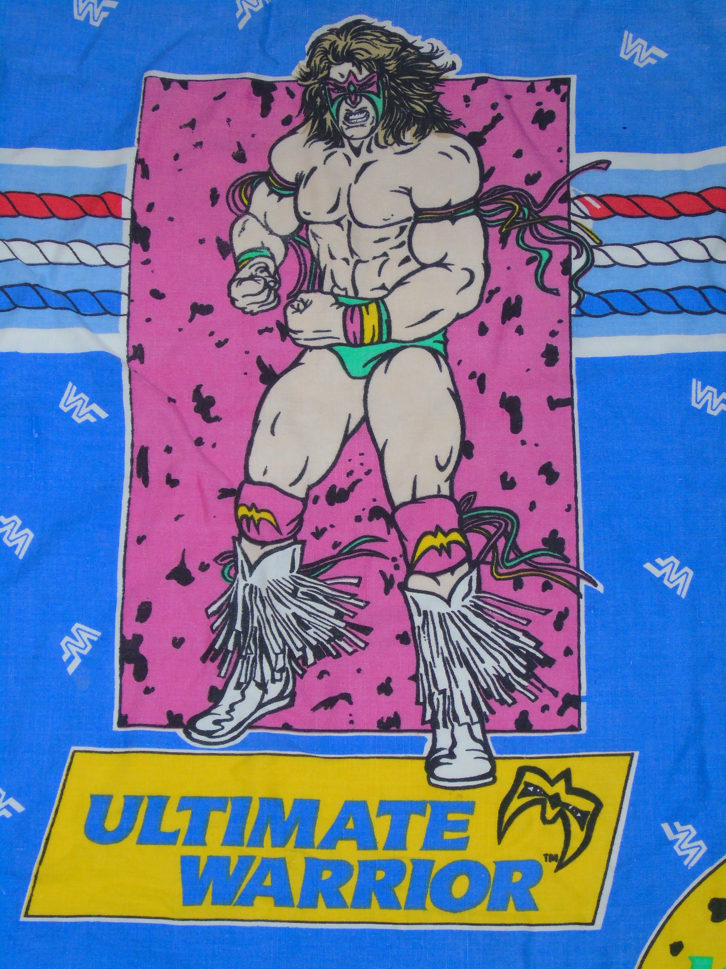 WWF WWE Wrestling Vintage Duvet Cover Single Bed Sheet