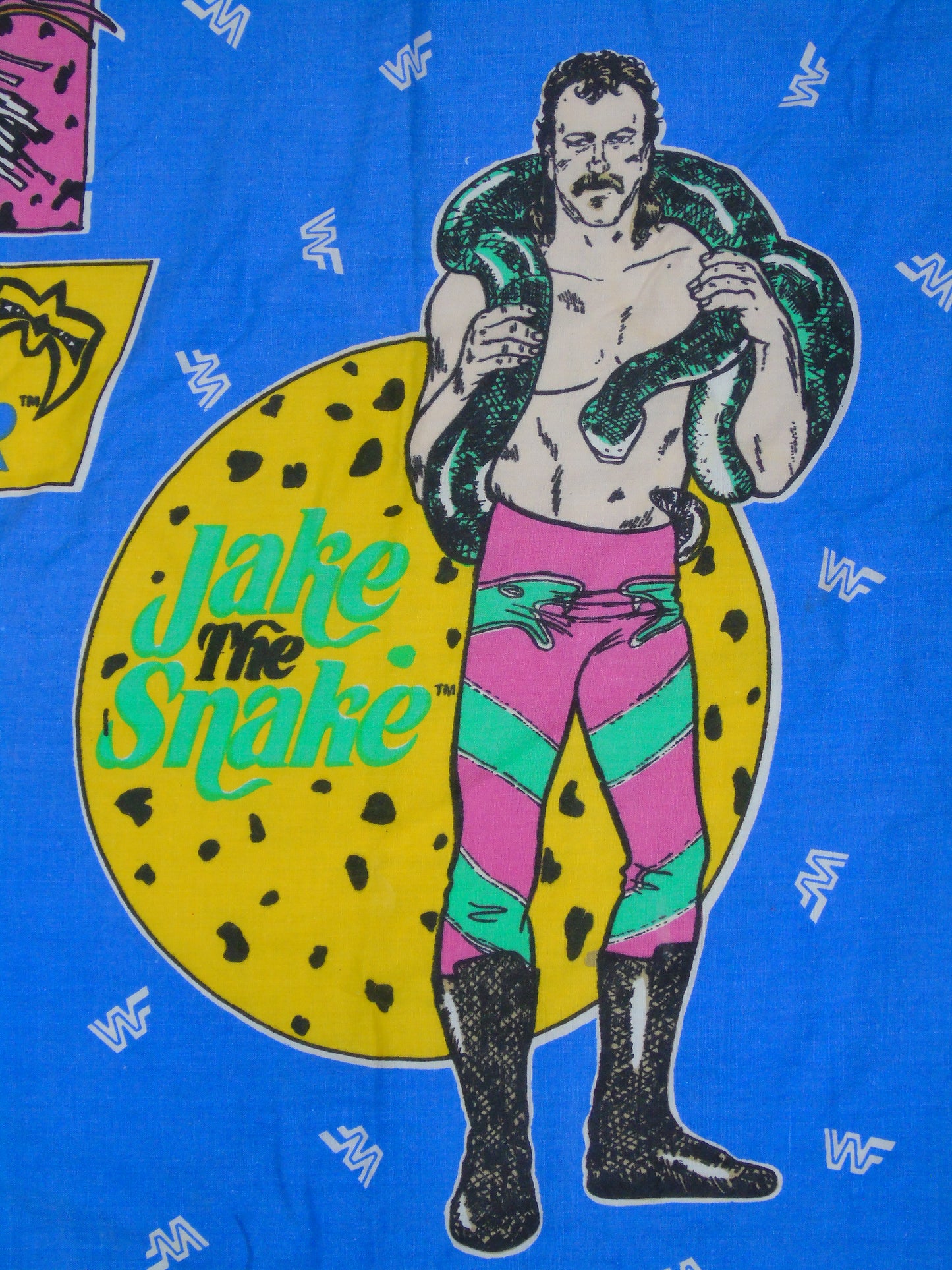WWF WWE Wrestling Vintage Duvet Cover Single Bed Sheet