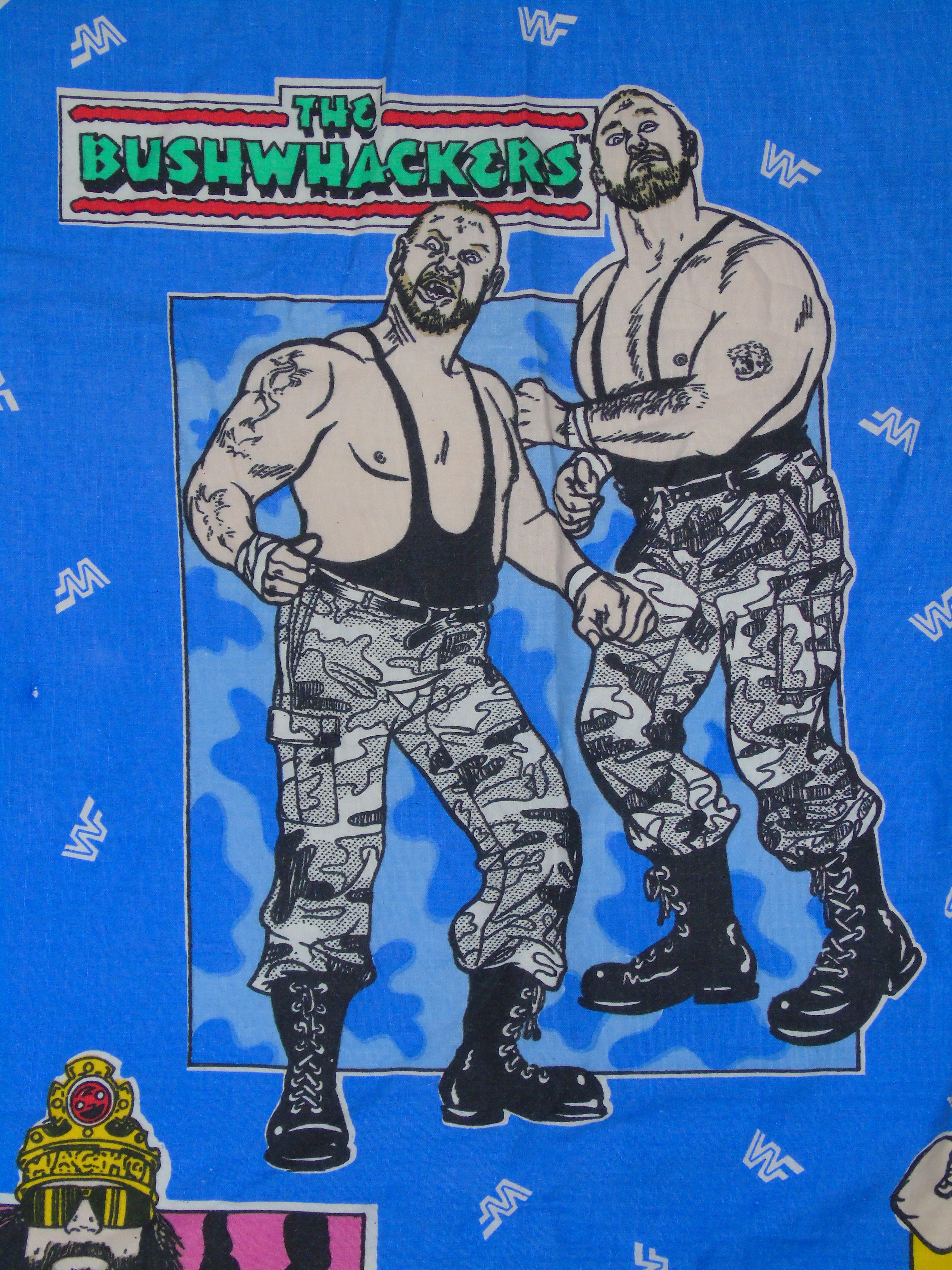 WWF WWE Wrestling Vintage Duvet Cover Single Bed Sheet