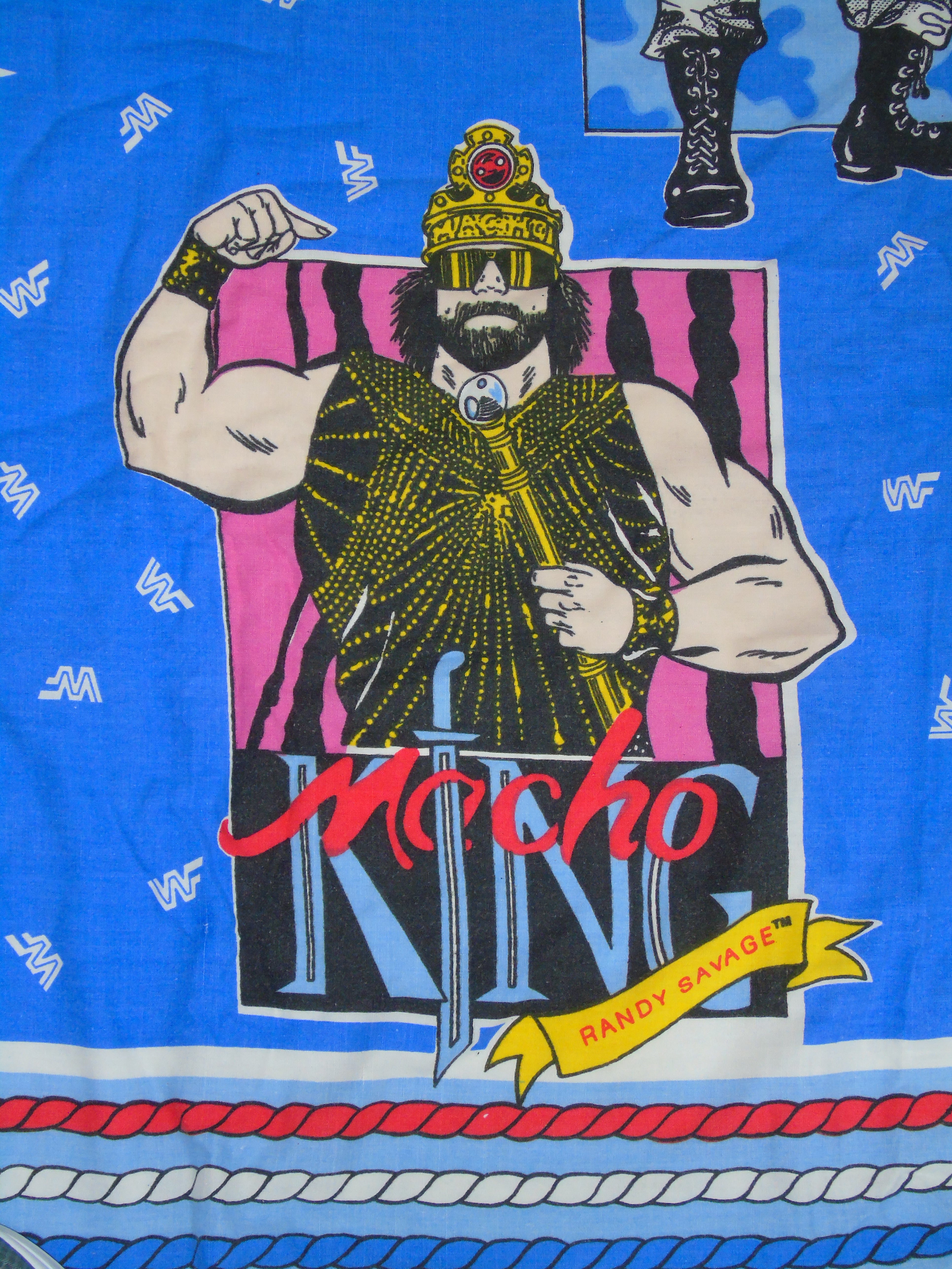 WWF WWE Wrestling Vintage Duvet Cover Single Bed Sheet