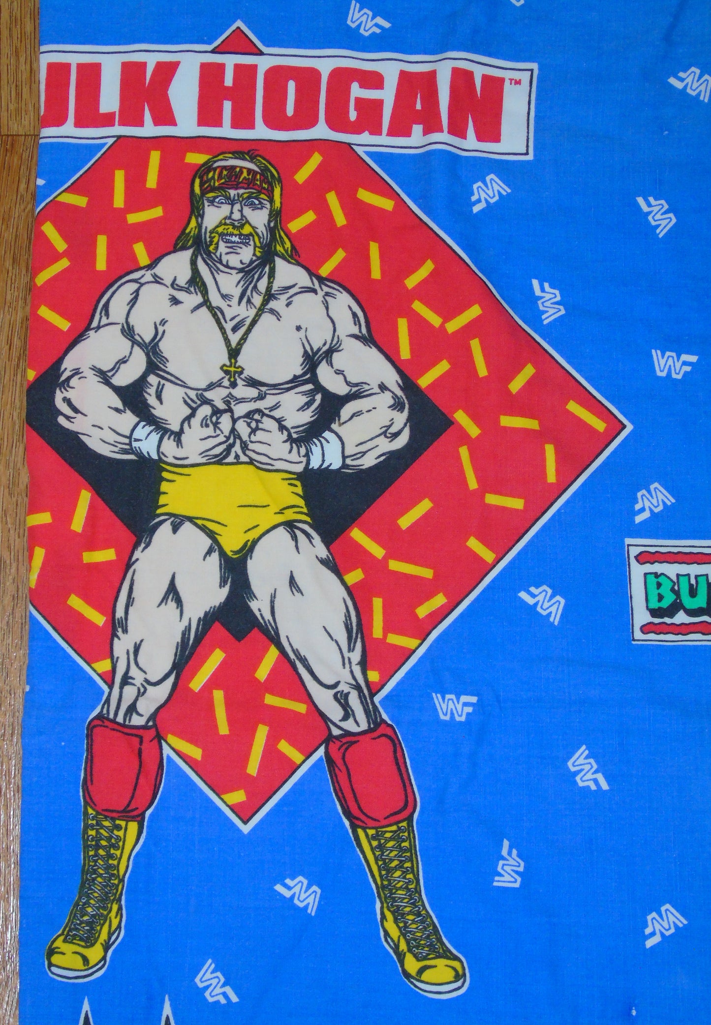 WWF WWE Wrestling Vintage Duvet Cover Single Bed Sheet