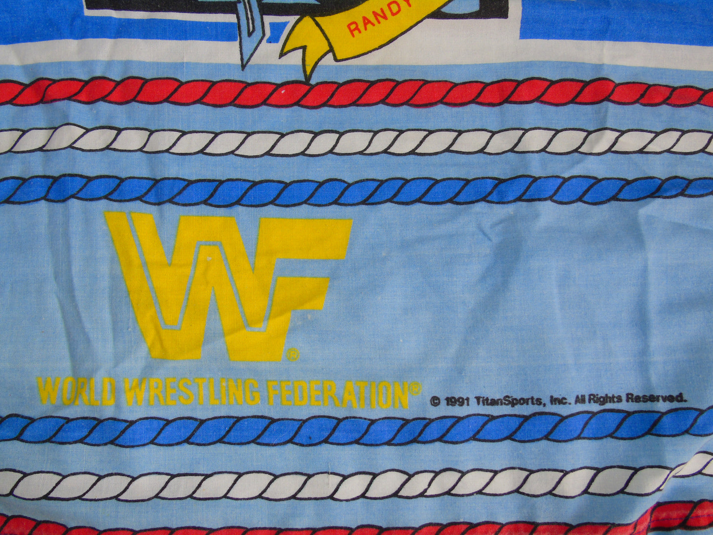 WWF WWE Wrestling Vintage Duvet Cover Single Bed Sheet