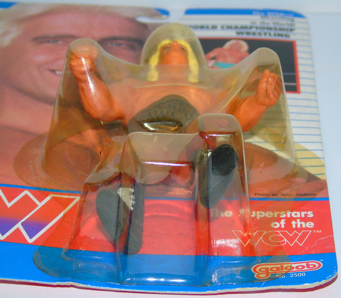 THE NATURE BOY RIC FLAIR WCW UK EXCLUSIVE WRESTLING GALOOB MOC ACTION FIGURE