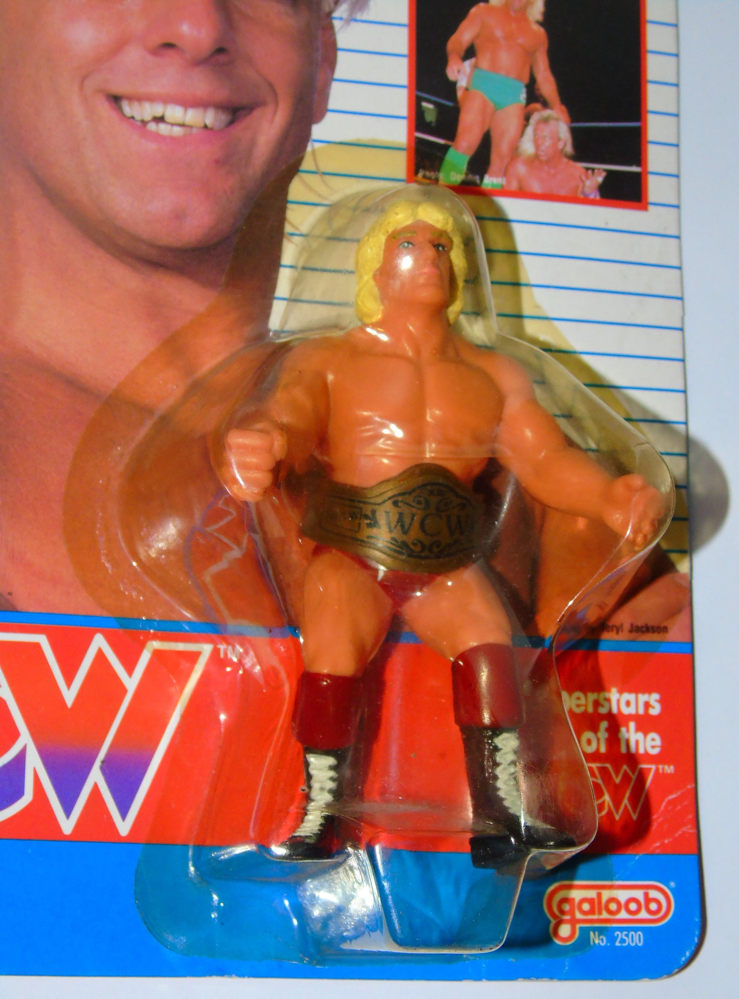 THE NATURE BOY RIC FLAIR WCW UK EXCLUSIVE WRESTLING GALOOB MOC ACTION FIGURE