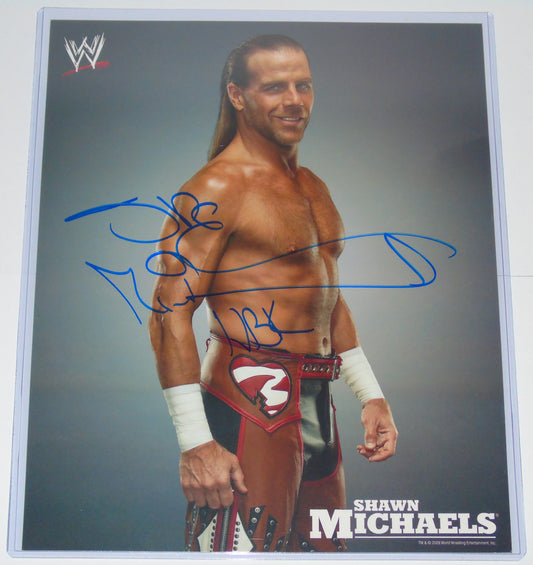 SHAWN MICHAELS SIGNED WWE PROMO PHOTO