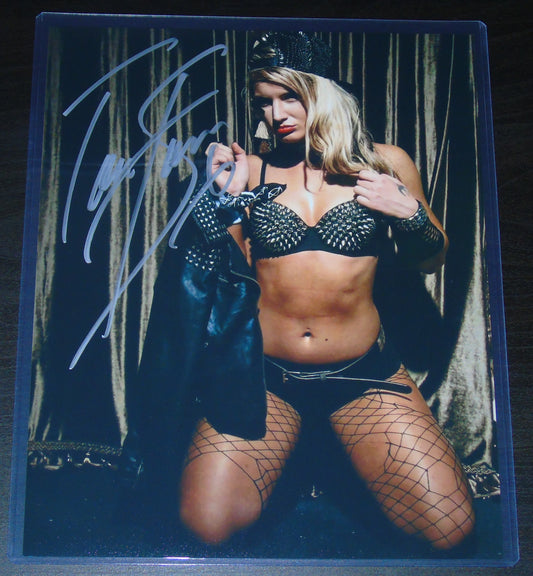 TIMELESS TONI STORM SIGNED AEW WRESTLING PHOTO - RRP £34.99