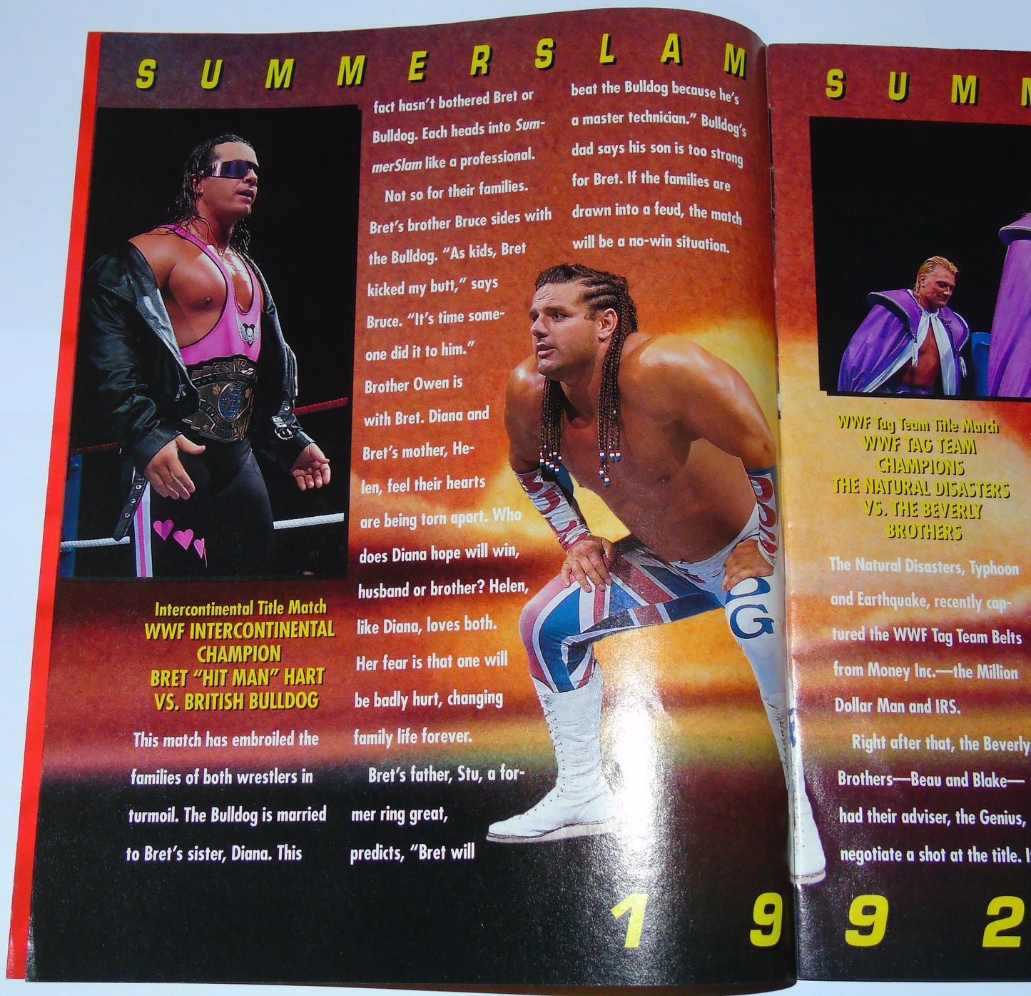 WWF SUMMERSLAM 1992 SOUVENIR EDITION PROGRAM MAGAZINE