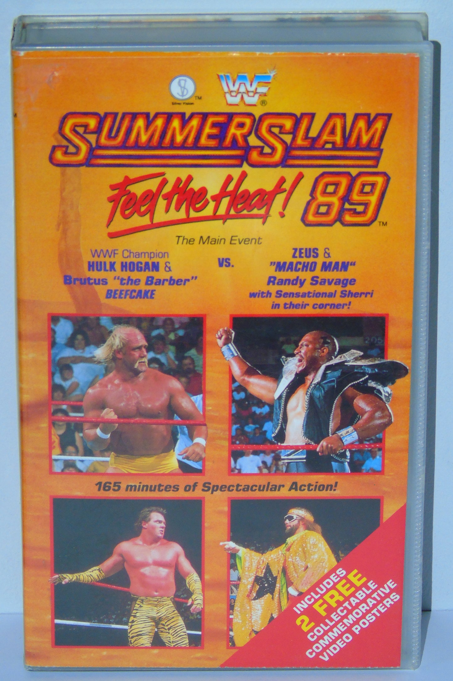 WWF WRESTLING SUMMERSLAM 1989 SILVER VISION VHS VIDEO CASSETTE TAPE WITH POSTERS