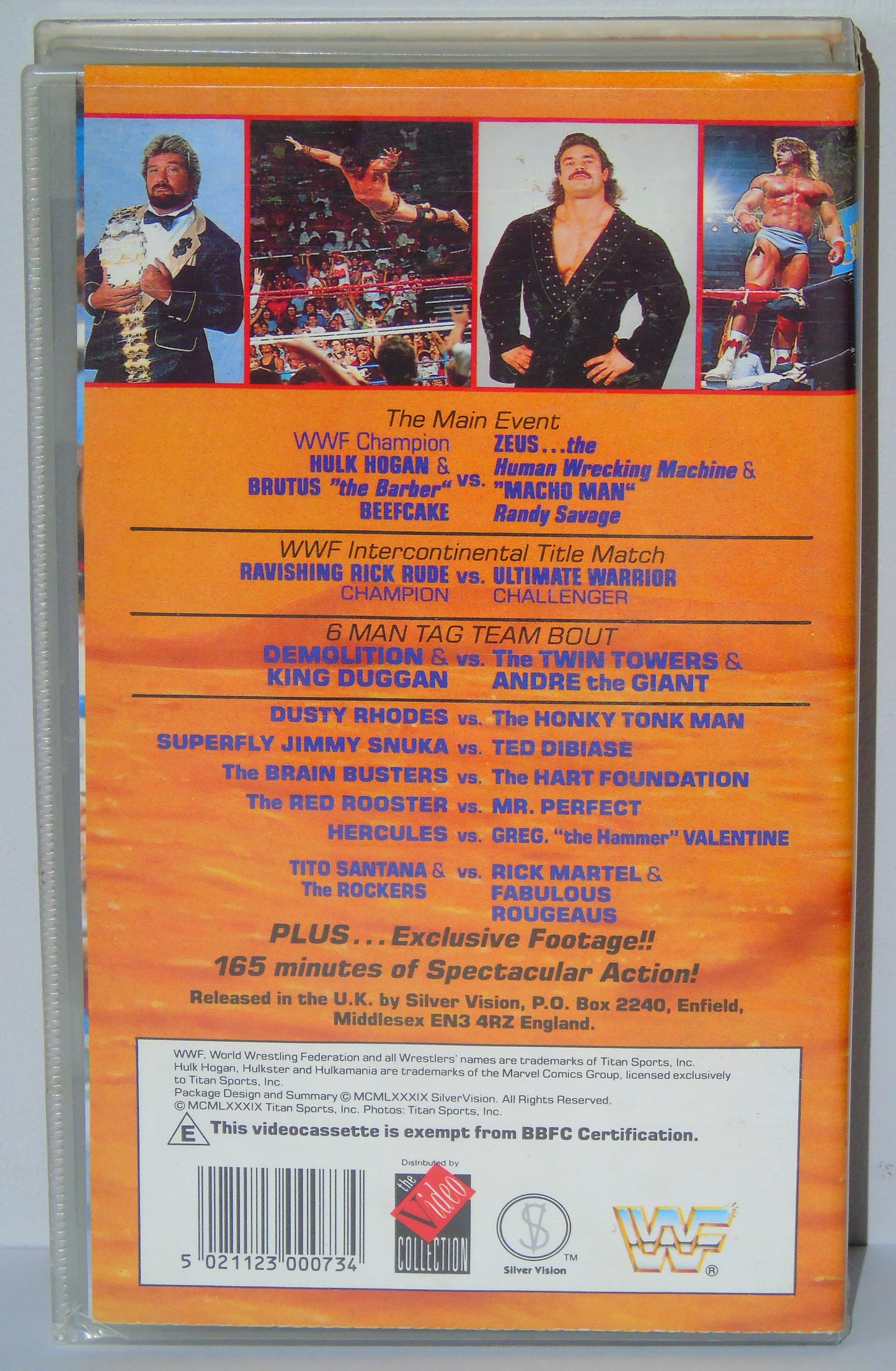 WWF WRESTLING SUMMERSLAM 1989 SILVER VISION VHS VIDEO CASSETTE TAPE WITH POSTERS