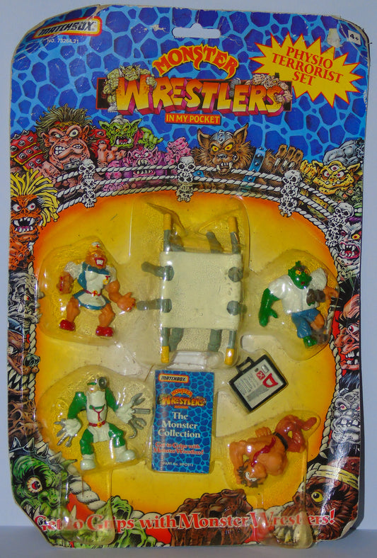 MATCHBOX MONSTER WRESTLERS IN MY POCKET PHYSIO TERRORIST FIGURE SET