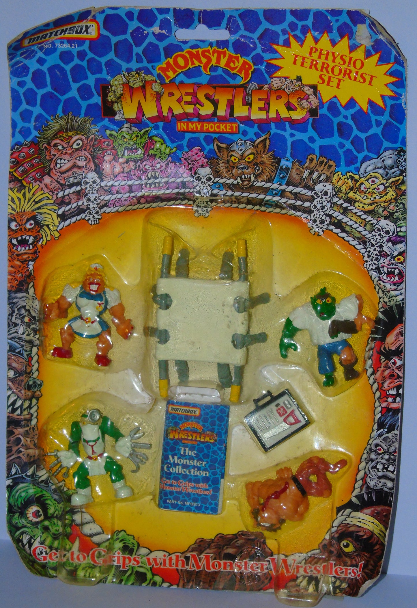 MATCHBOX MONSTER WRESTLERS IN MY POCKET PHYSIO TERRORIST FIGURE SET