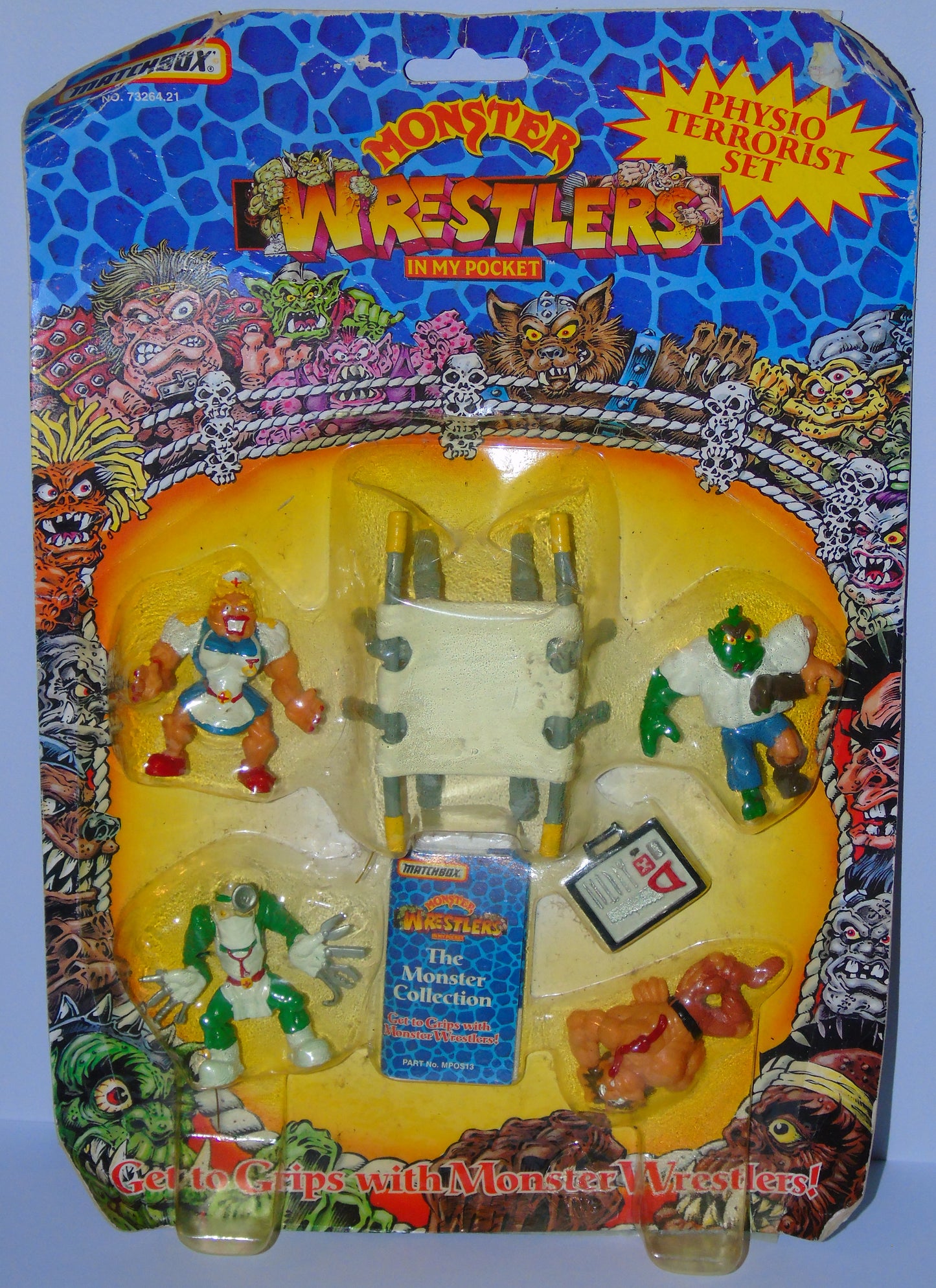 MATCHBOX MONSTER WRESTLERS IN MY POCKET PHYSIO TERRORIST FIGURE SET