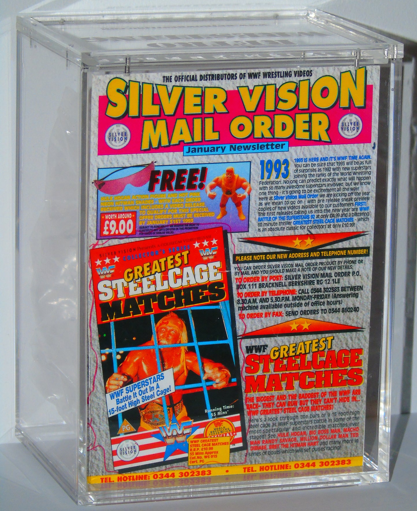 Mailaway Hulk Hogan WWF Hasbro UK Silver Vision Exclusive Figure