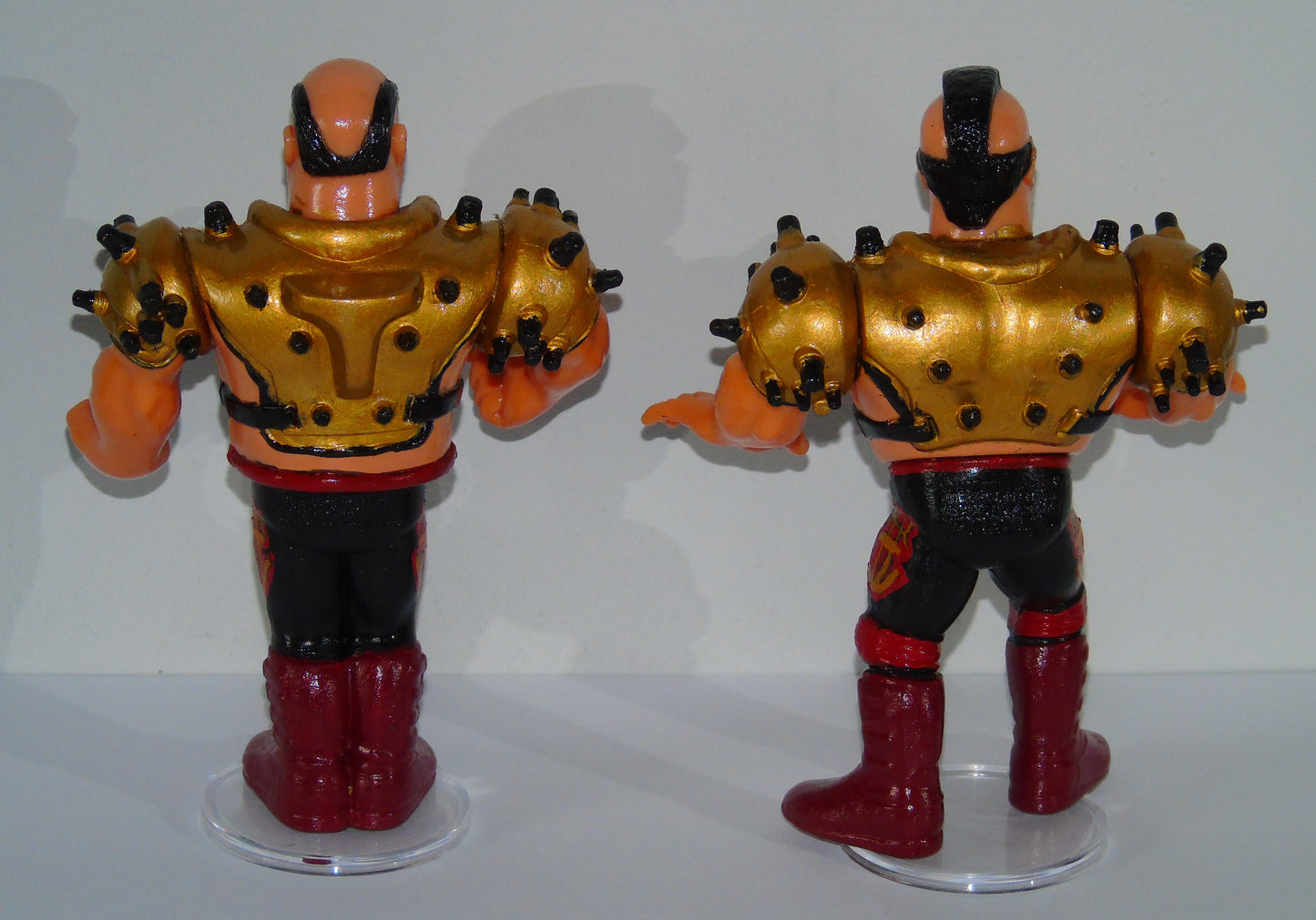 THE LEGION OF DOOM HAWK & ANIMAL WWF SUMMERSLAM 1992 CUSTOM HASBRO FIGURES AND EVENT TICKET STUB