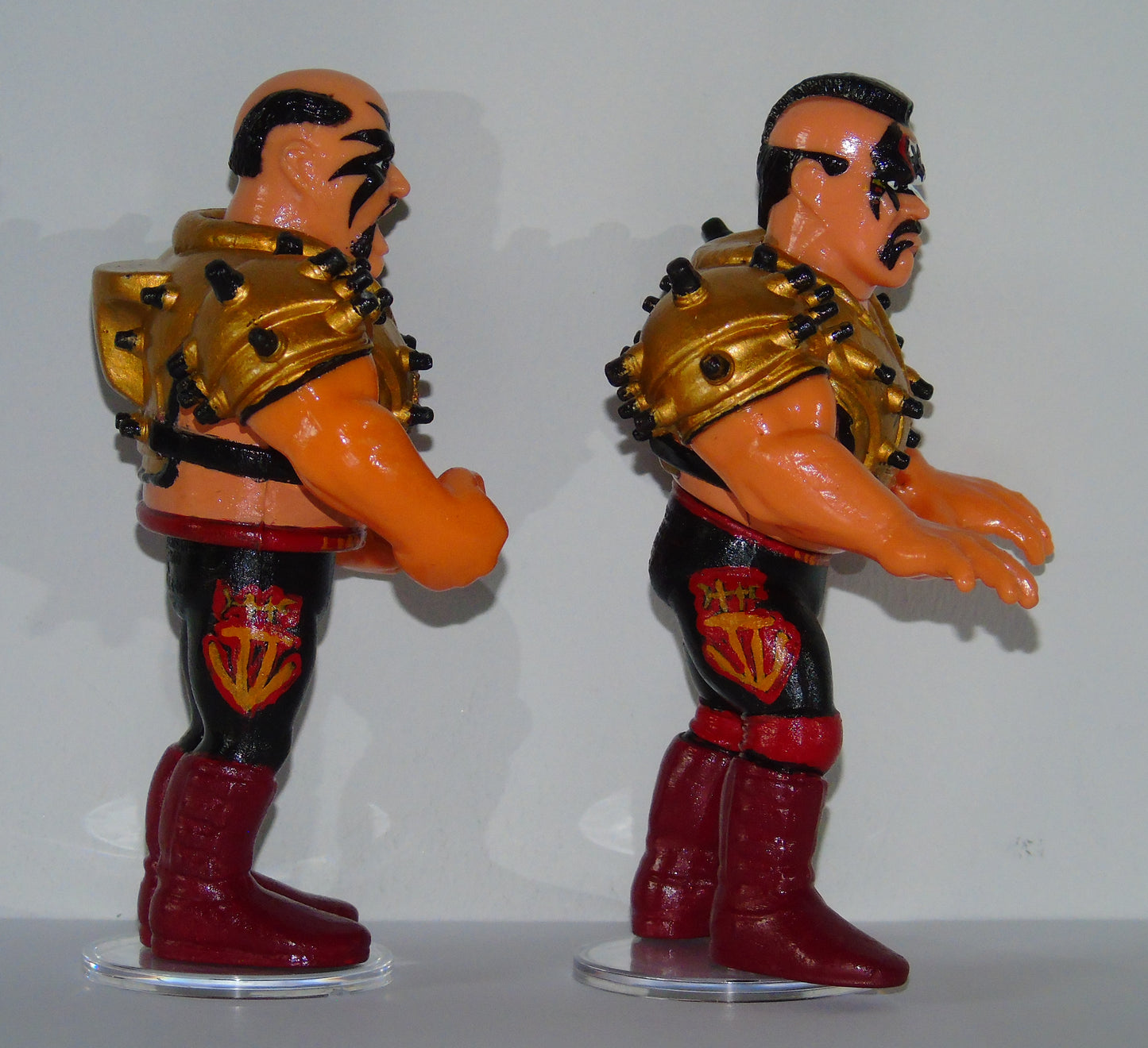 THE LEGION OF DOOM HAWK & ANIMAL WWF SUMMERSLAM 1992 CUSTOM HASBRO FIGURES AND EVENT TICKET STUB