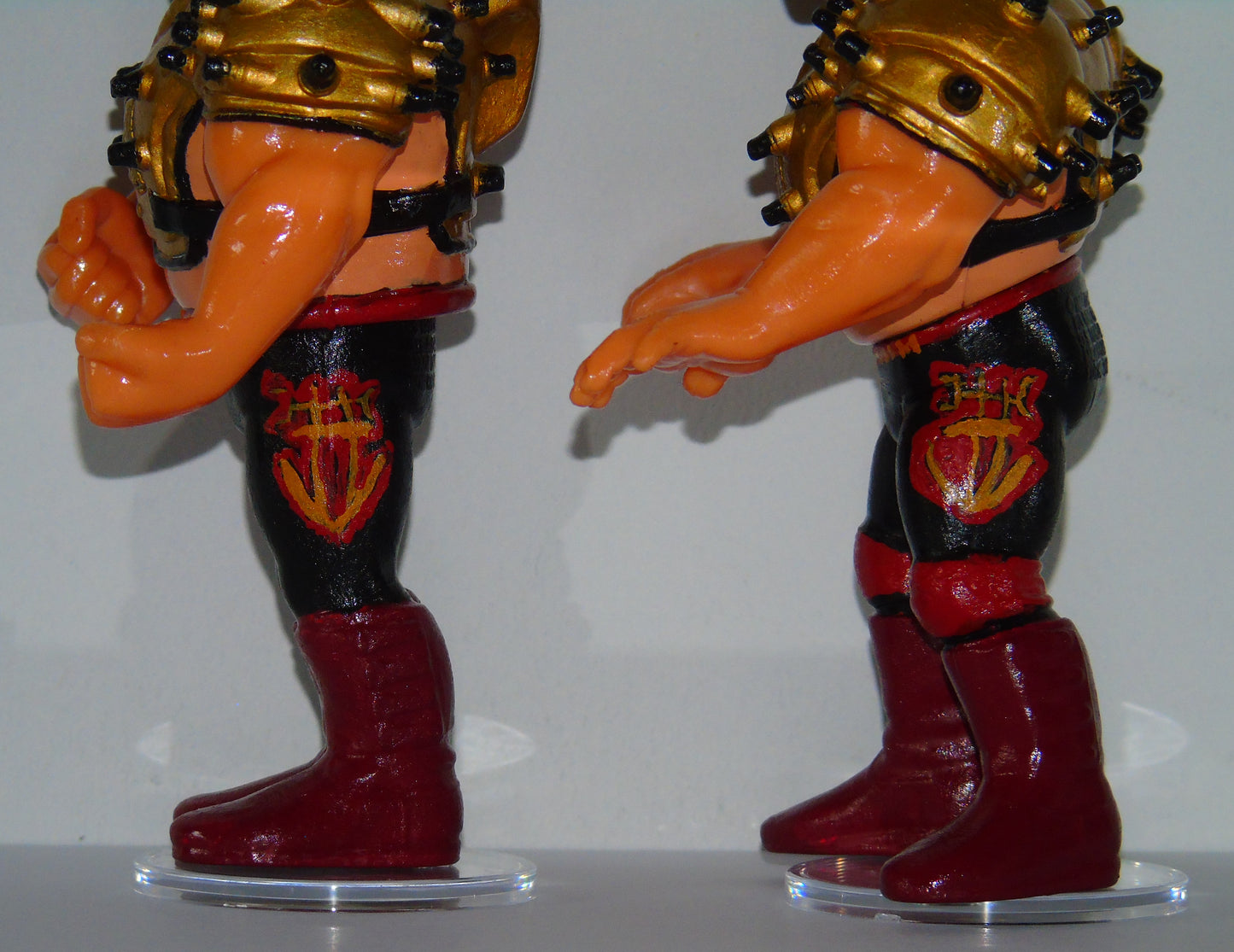 THE LEGION OF DOOM HAWK & ANIMAL WWF SUMMERSLAM 1992 CUSTOM HASBRO FIGURES AND EVENT TICKET STUB