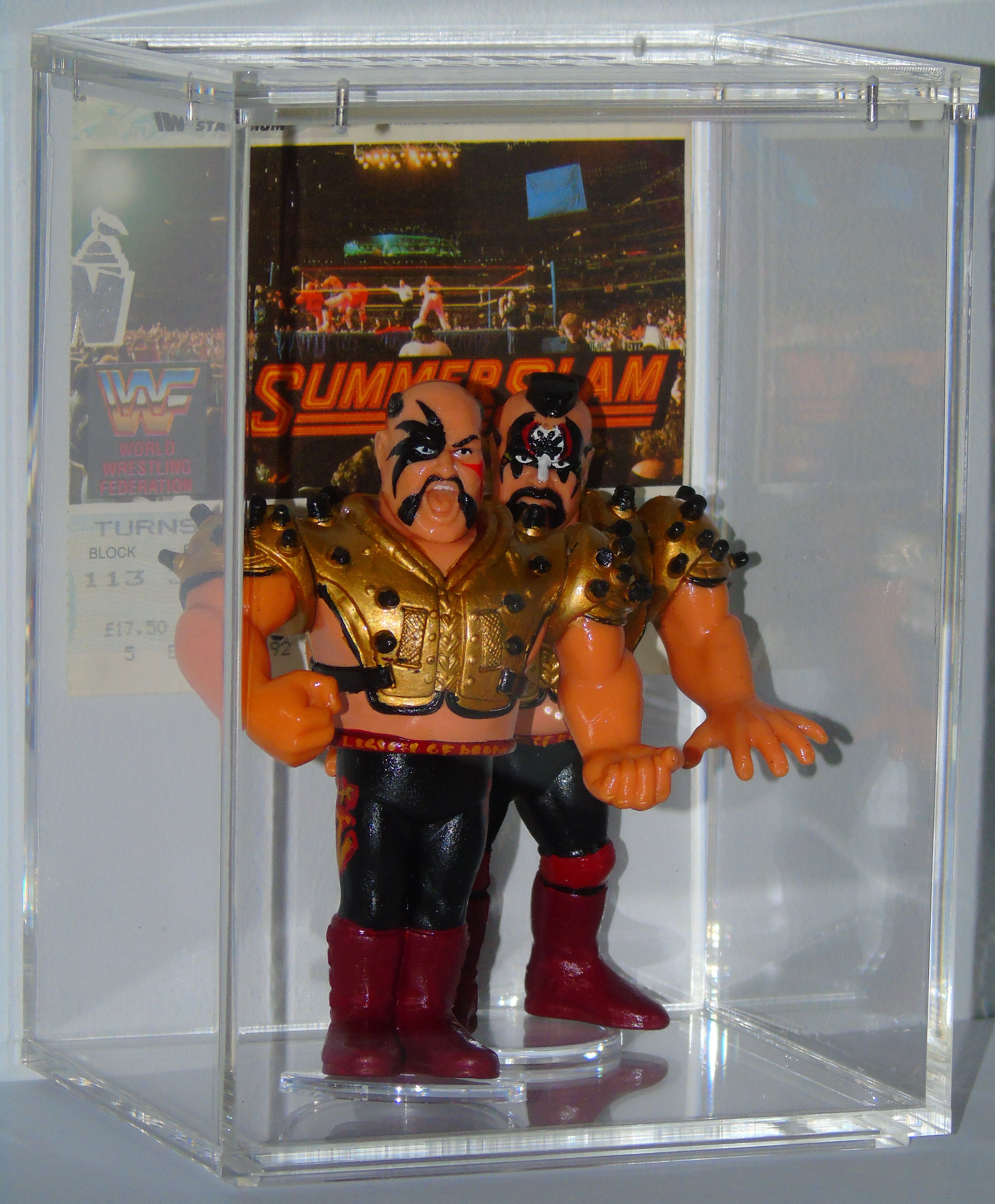 THE LEGION OF DOOM HAWK & ANIMAL WWF SUMMERSLAM 1992 CUSTOM HASBRO