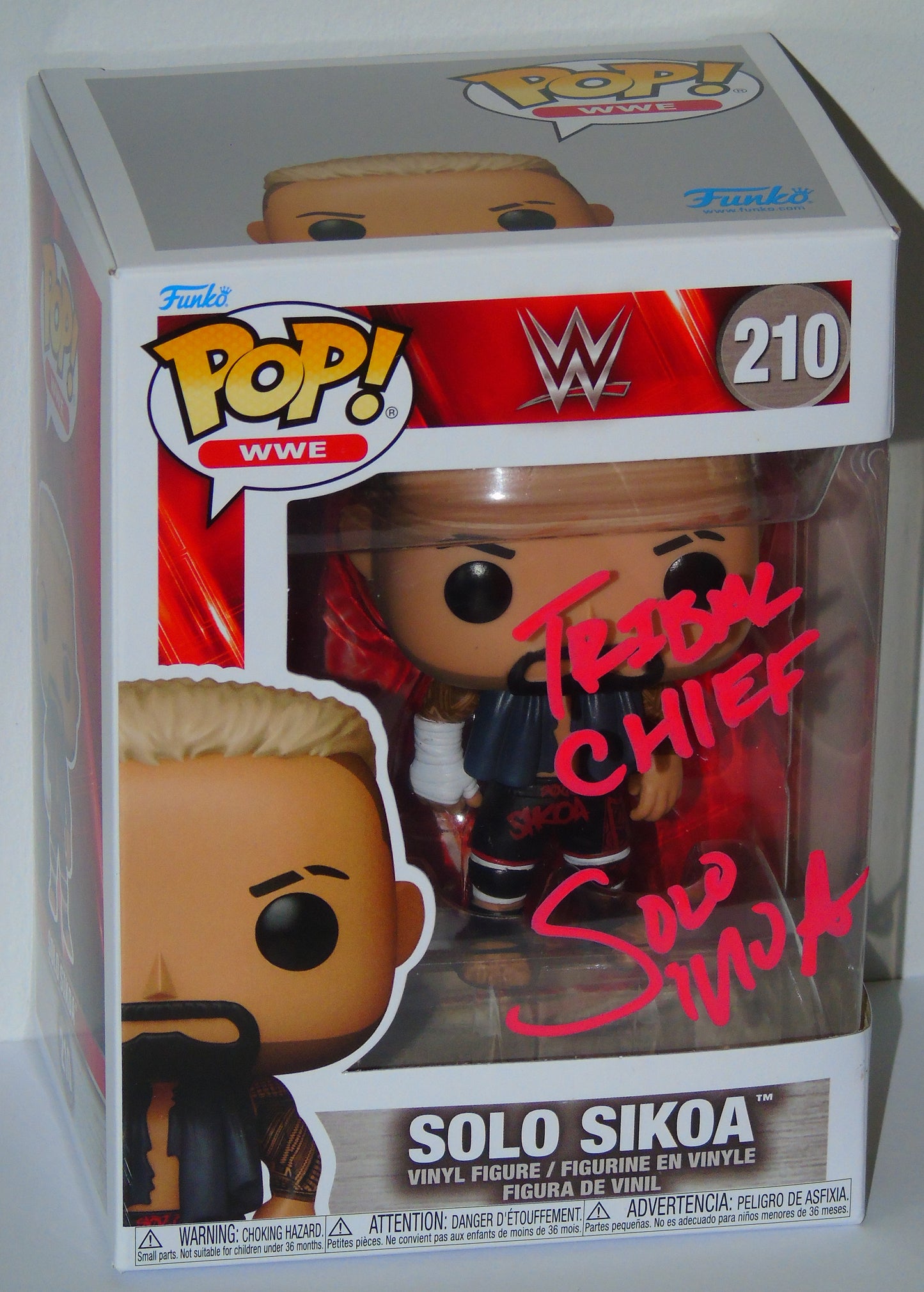 SOLO SIKOA SIGNED WWE WRESTLING FUNKO POP! VINYL FIGURE