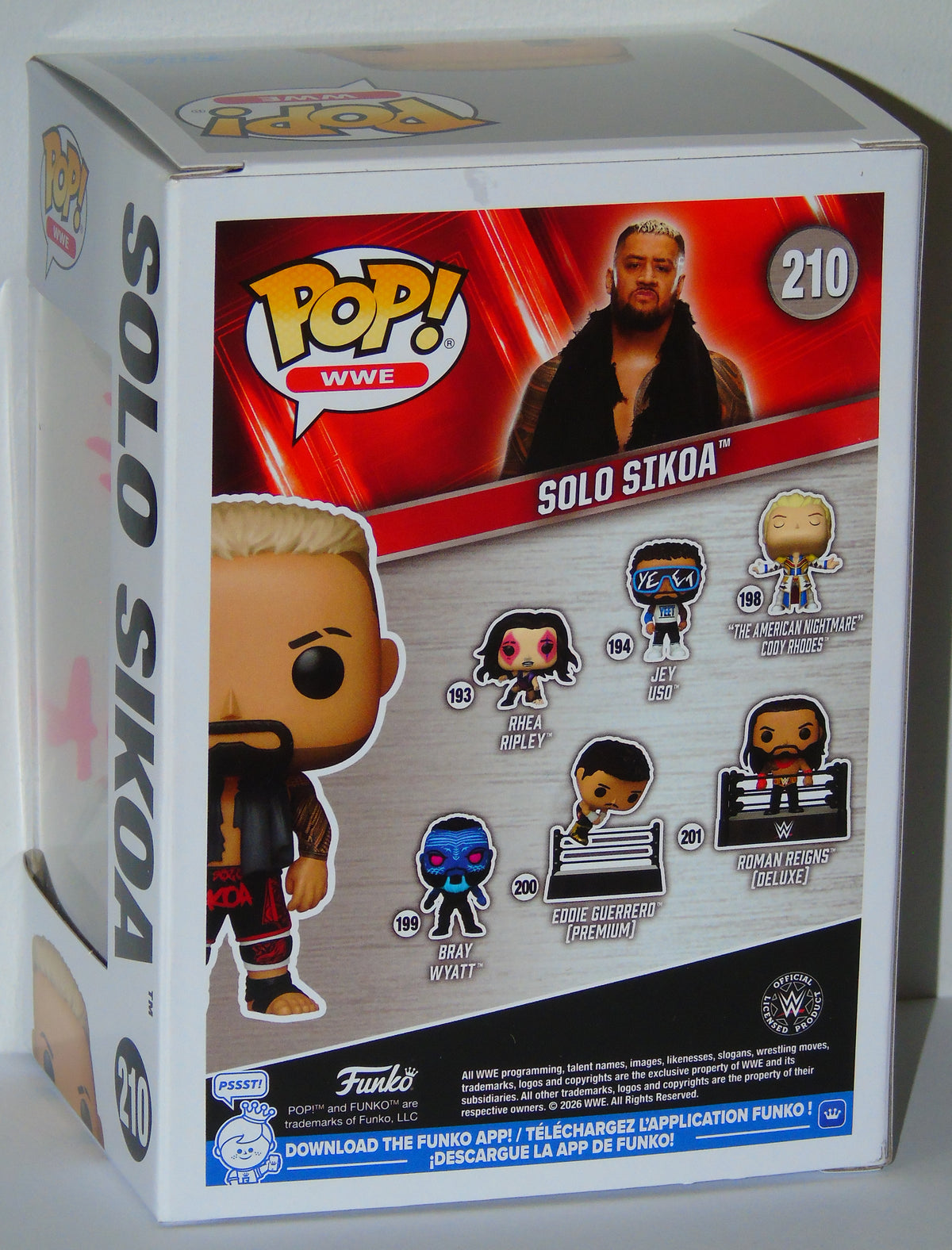Solo Sikoa Signed Funko WWE Wrestling Pop! Vinyl Figure