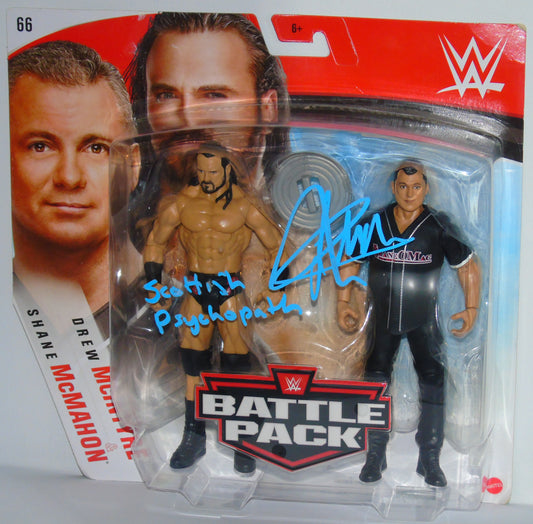 Drew McIntyre WWE Mattel Signed Series 66 Battle Pack Figure Set with Shane McMahon