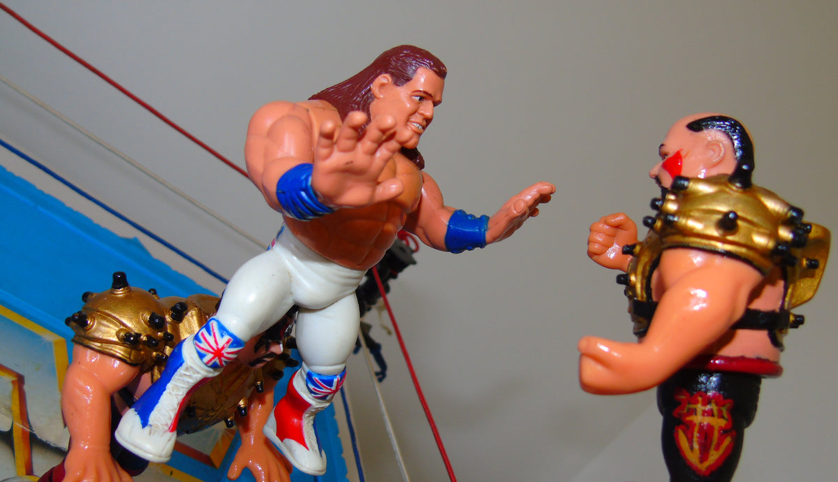 WWF HASBRO WRESTLING RING COMPLETE WITH SOUND EFFECTS MODULE