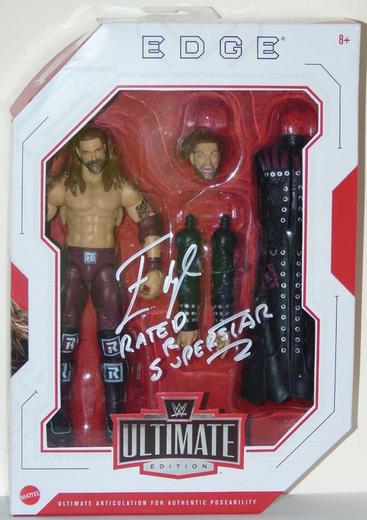 Edge Signed Mattel WWE Wrestling Ultimate Edition Figure
