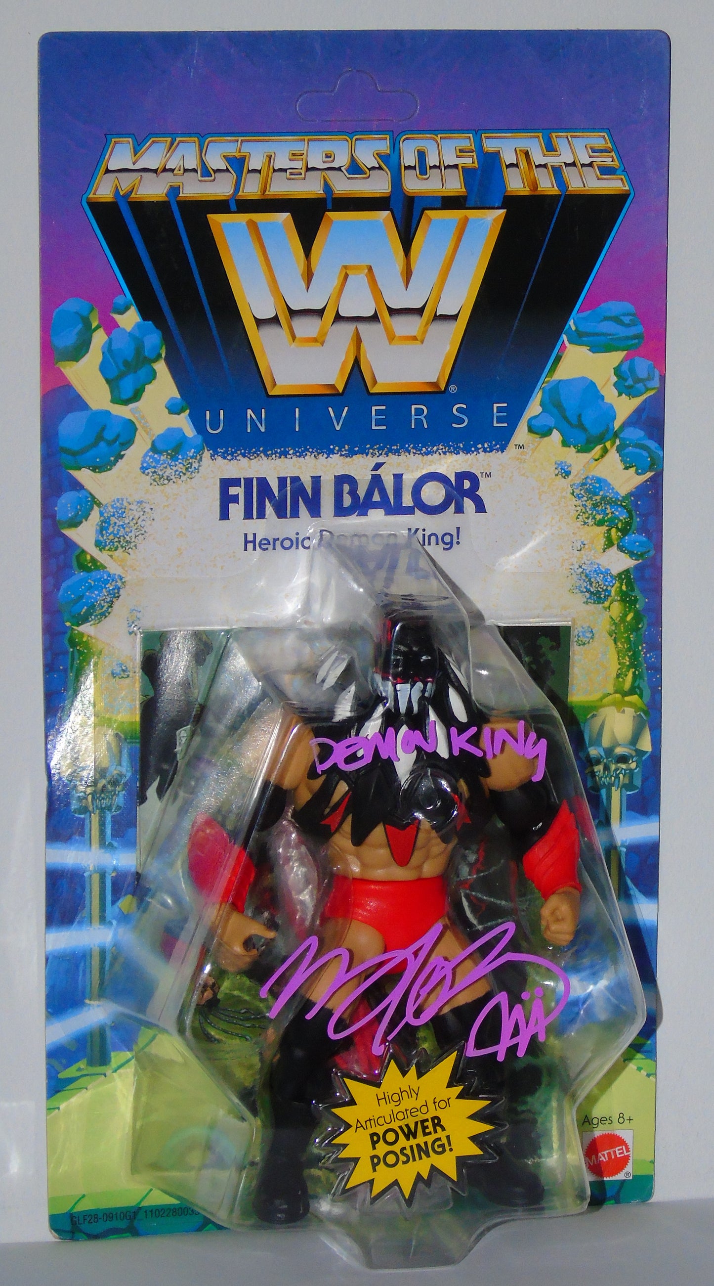 The Demon King Finn Balor Mattel WWE MOTU Masters Of The Universe Signed Figure