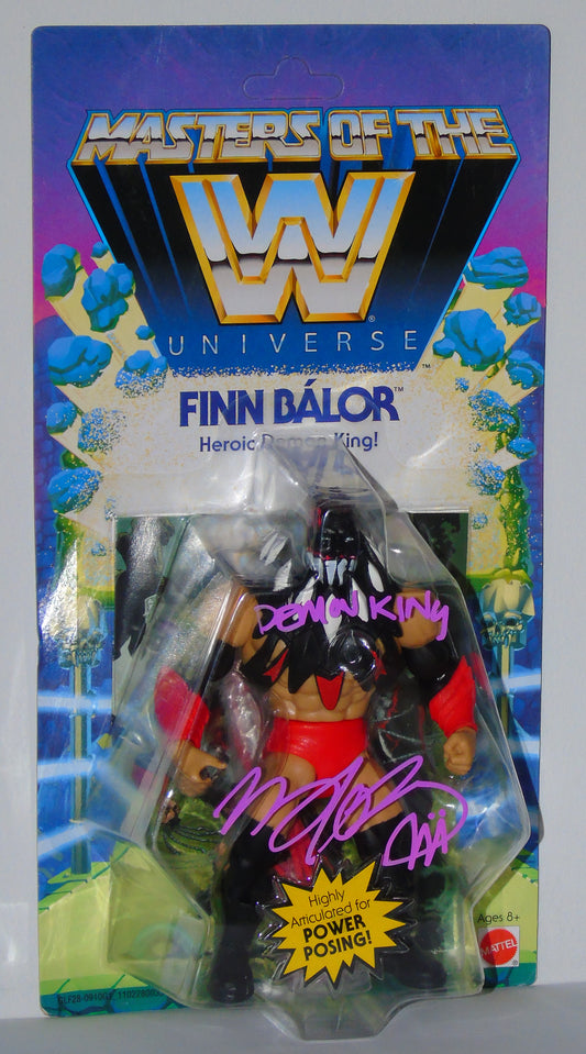 The Demon King Finn Balor Mattel WWE MOTU Masters Of The Universe Signed Figure