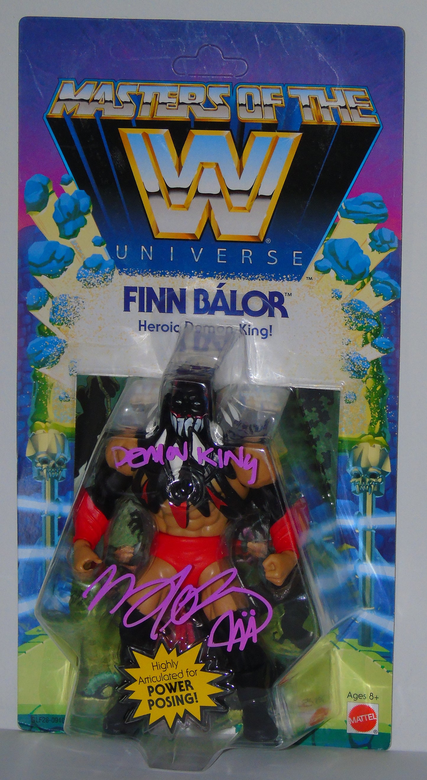 The Demon King Finn Balor Mattel WWE MOTU Masters Of The Universe Signed Figure