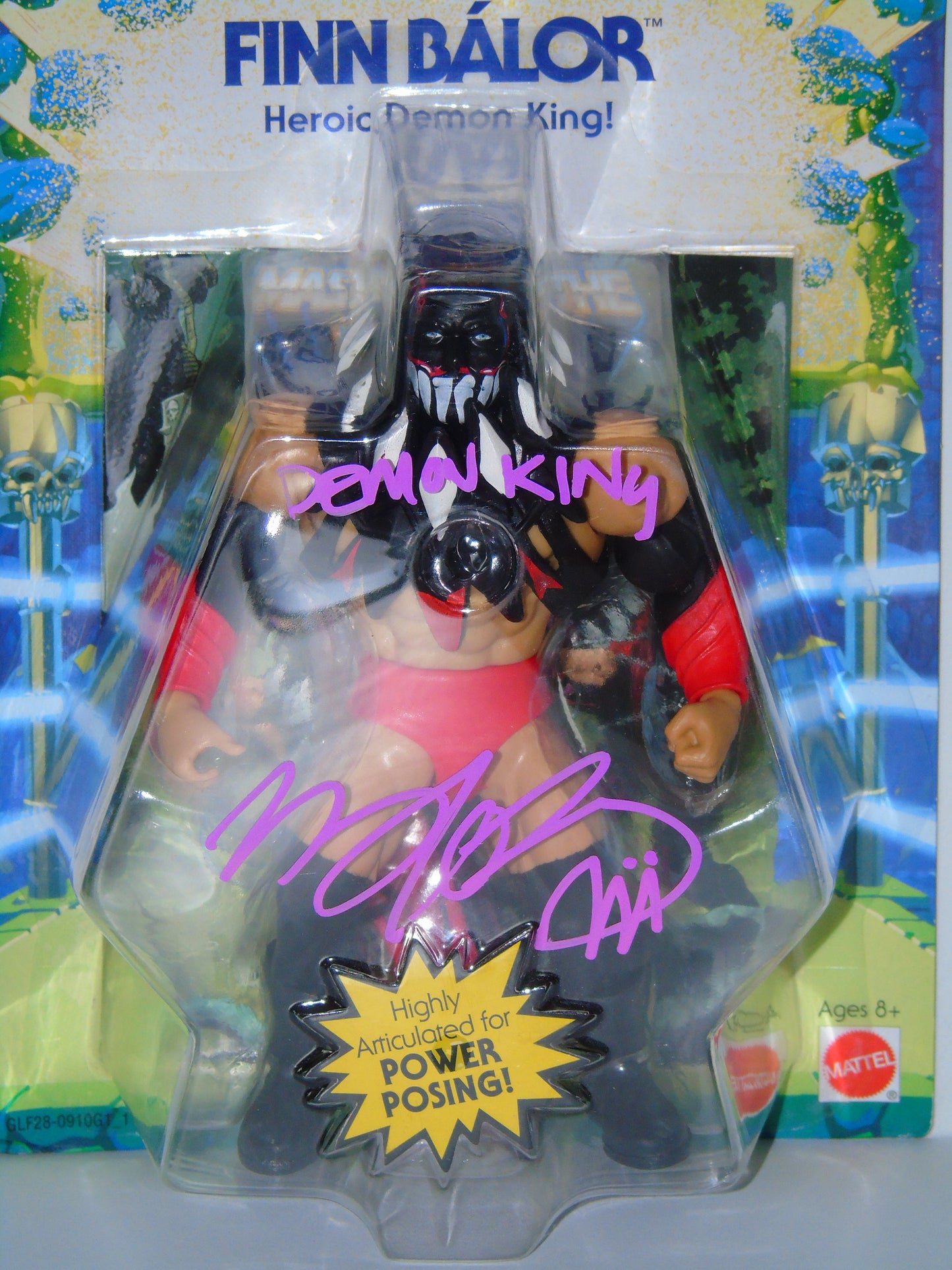 The Demon King Finn Balor Mattel WWE MOTU Masters Of The Universe Signed Figure