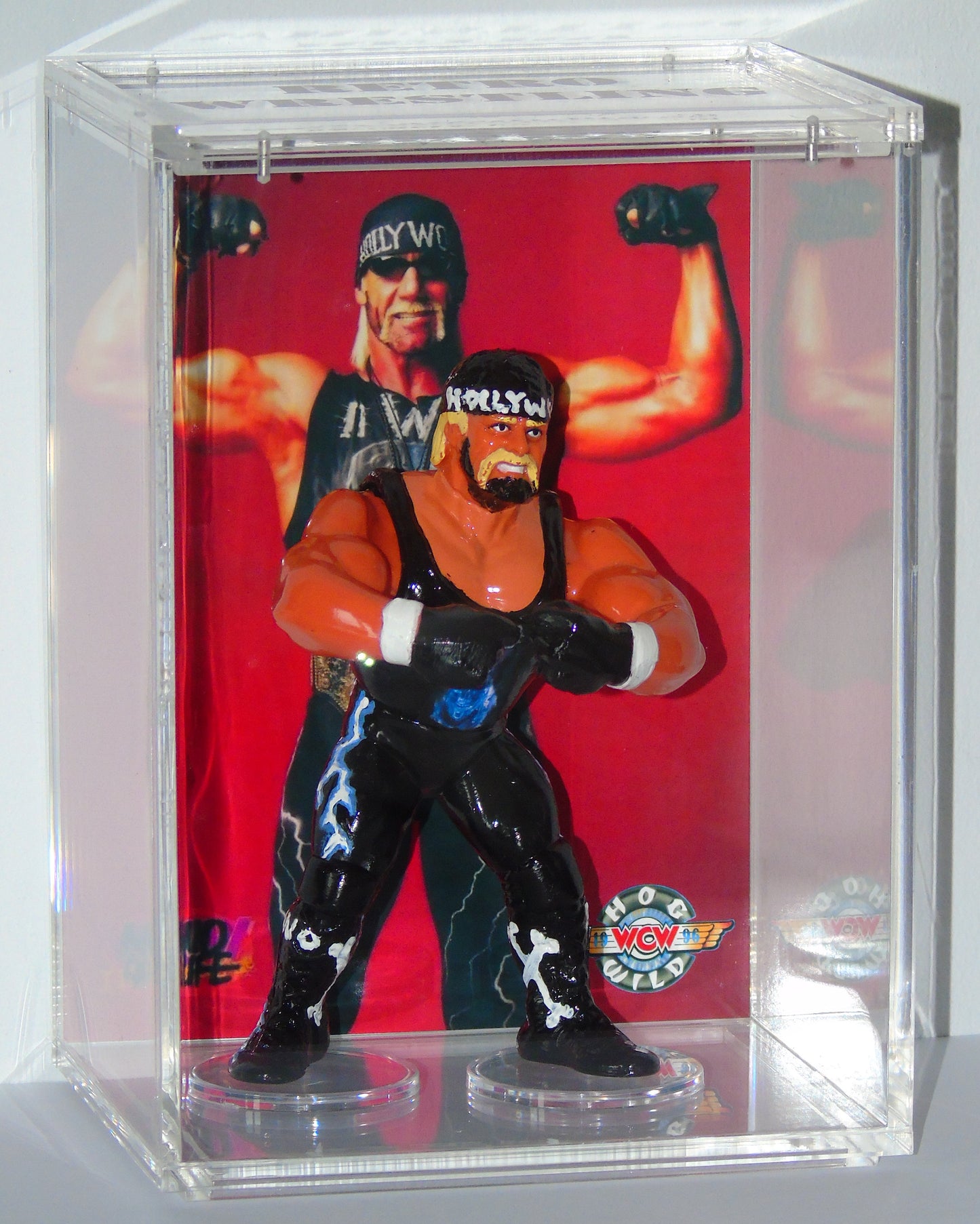 WCW nWo HULK HOGAN CUSTOM HASBRO FIGURE FROM HOG WILD 1996 FIRST TITLE WIN