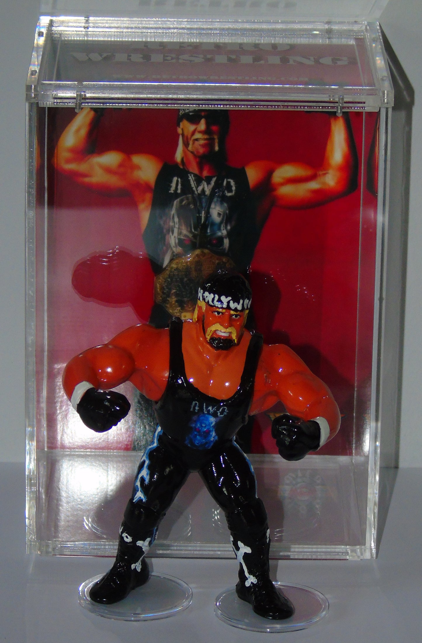 WCW nWo HULK HOGAN CUSTOM HASBRO FIGURE FROM HOG WILD 1996 FIRST TITLE WIN