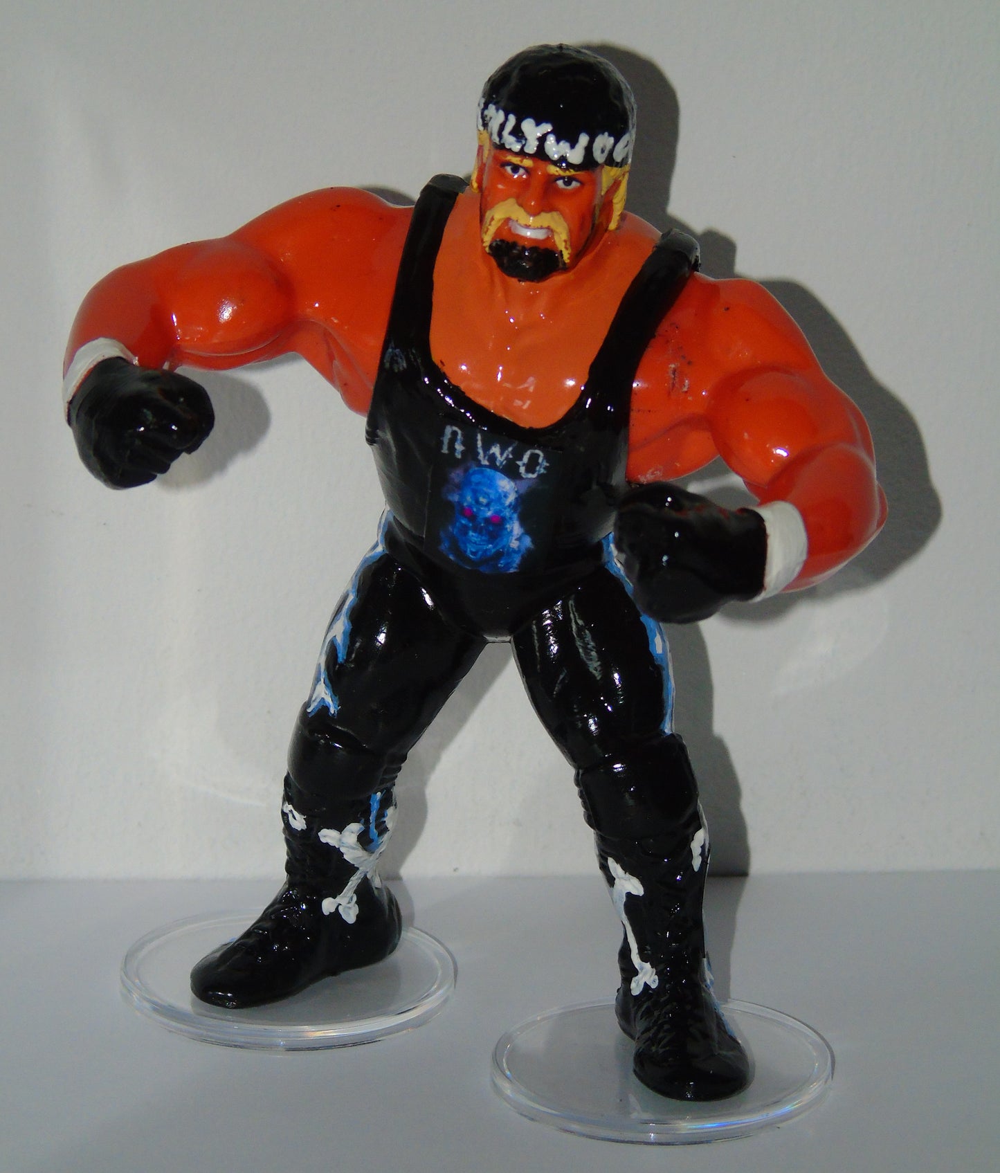 WCW nWo HULK HOGAN CUSTOM HASBRO FIGURE FROM HOG WILD 1996 FIRST TITLE WIN