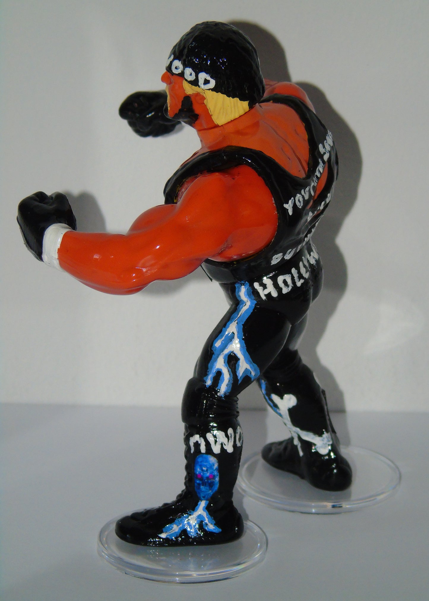 WCW nWo HULK HOGAN CUSTOM HASBRO FIGURE FROM HOG WILD 1996 FIRST TITLE WIN