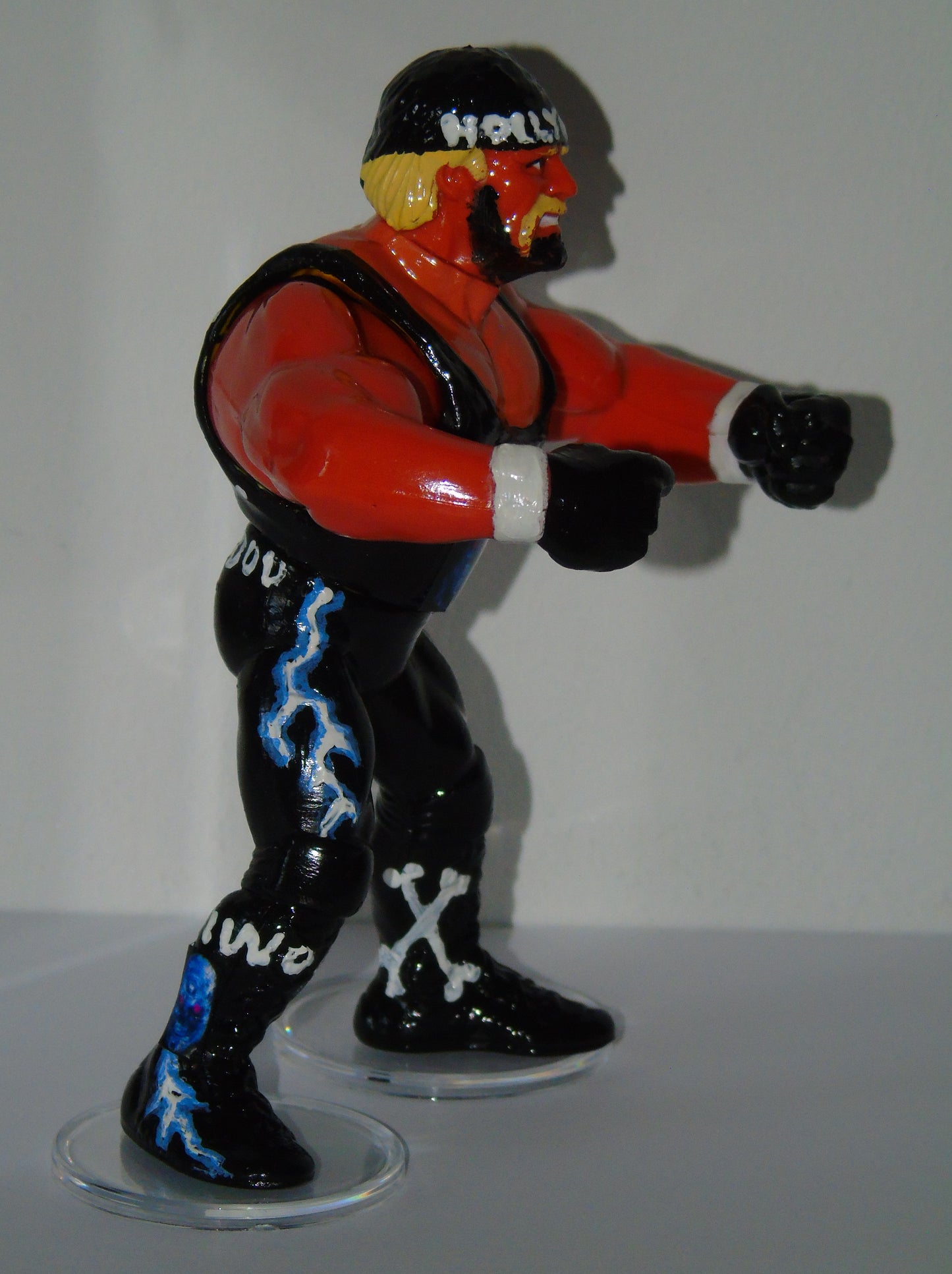 WCW nWo HULK HOGAN CUSTOM HASBRO FIGURE FROM HOG WILD 1996 FIRST TITLE WIN