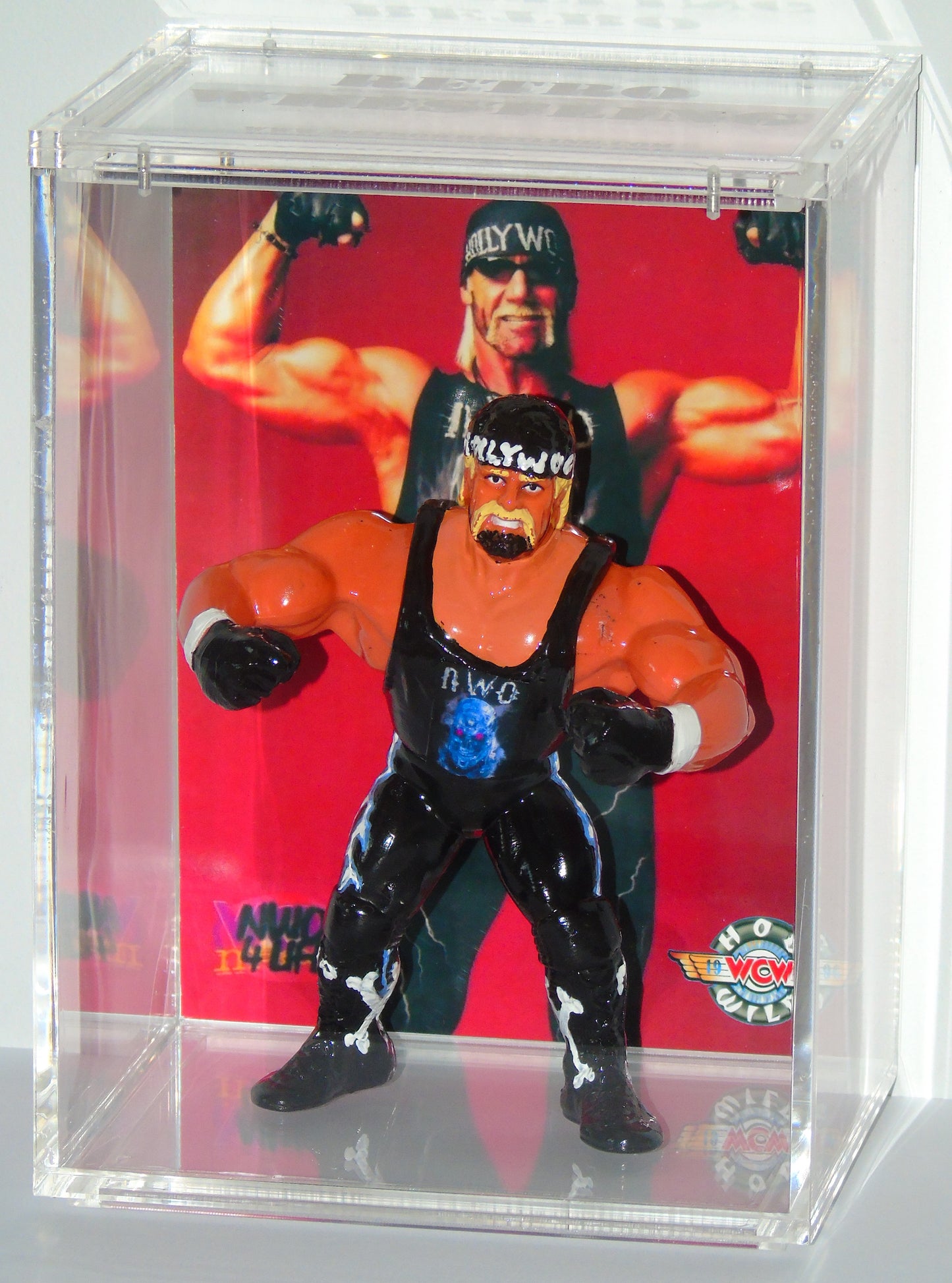 WCW nWo HULK HOGAN CUSTOM HASBRO FIGURE FROM HOG WILD 1996 FIRST TITLE WIN