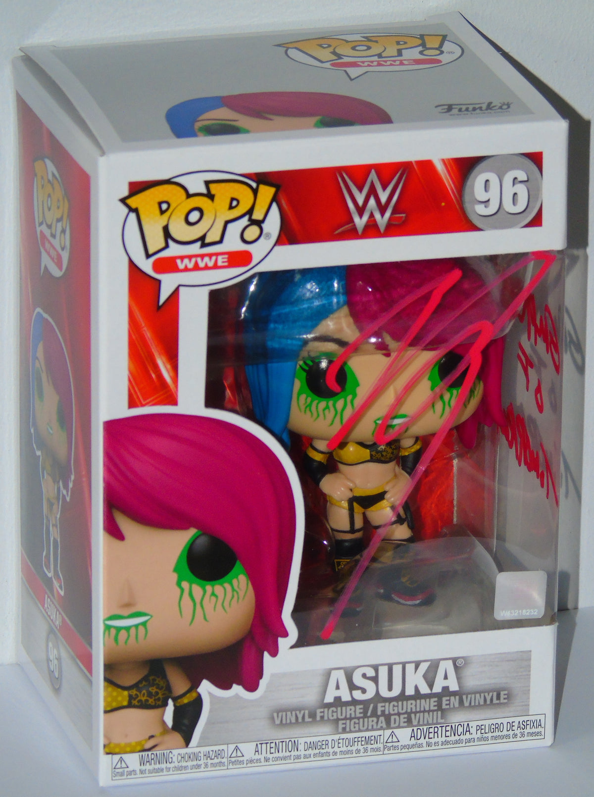 Asuka WWE Funko Pop! Vinyl Signed Figure With Inscription