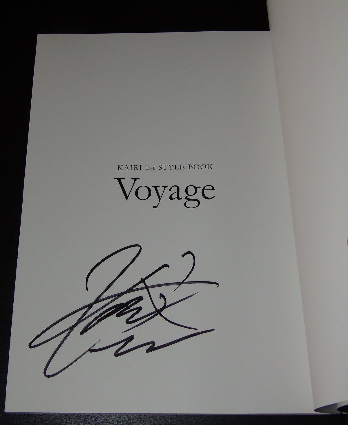KAIRI SANE SIGNED VOYAGE 1ST STYLE WRESTLING BOOK WITH OBI STRIP